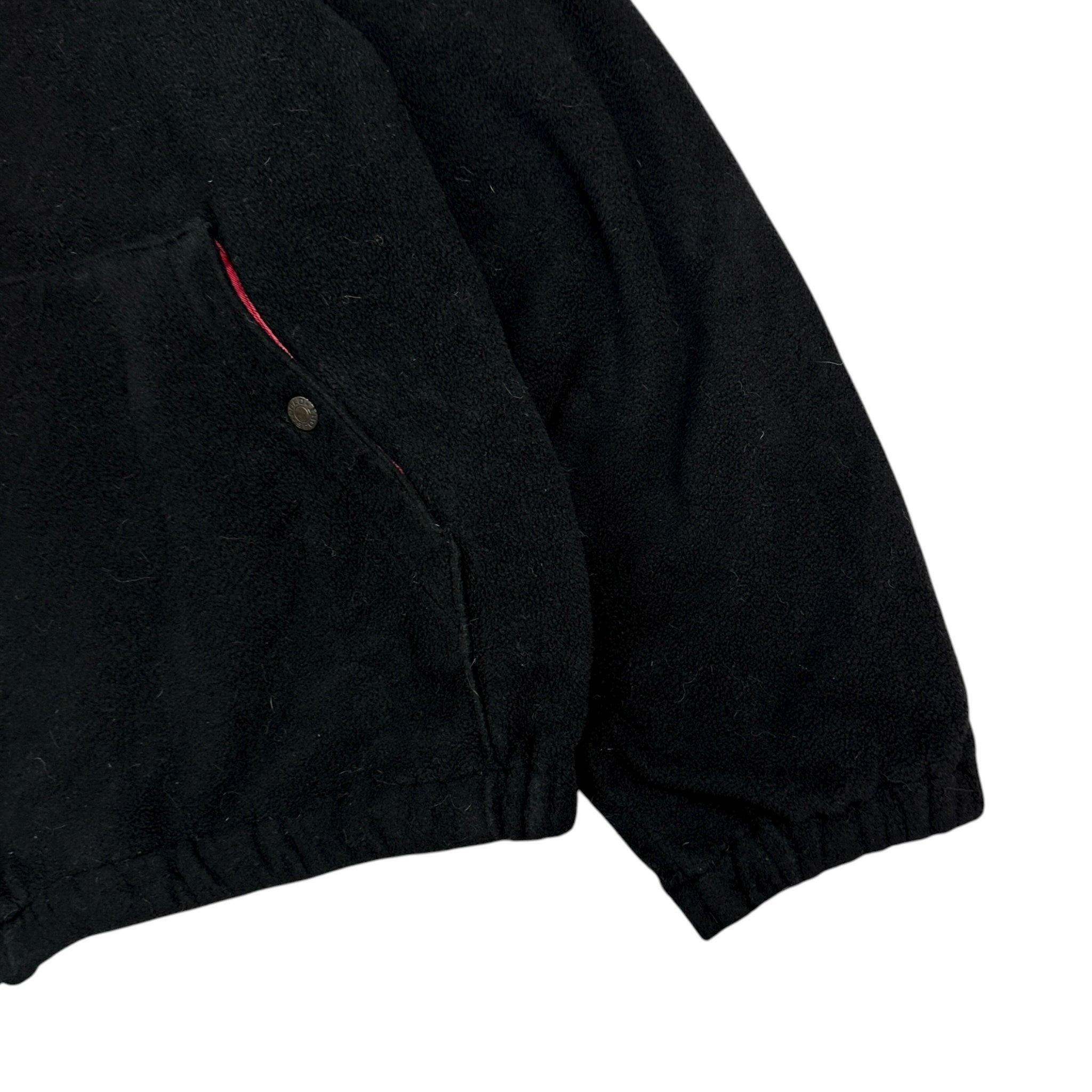 Vintage Polo Sport Fleece Harrington Jacket Black