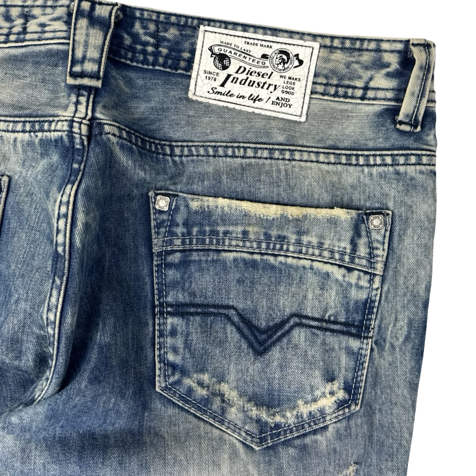 Diesel Black Label Denim Bottoms Acid Blue