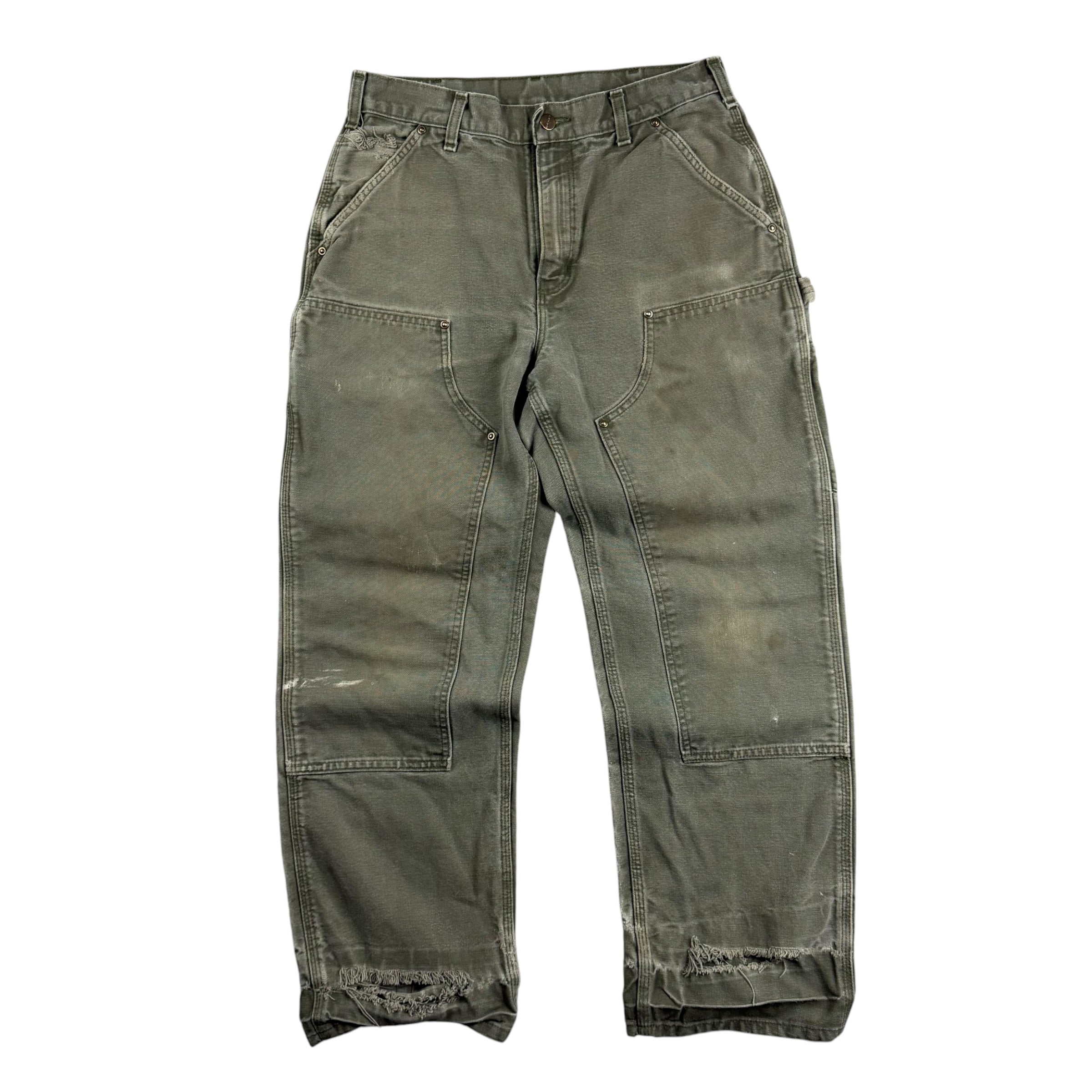 Vintage Carhartt Double Knee Pants Green