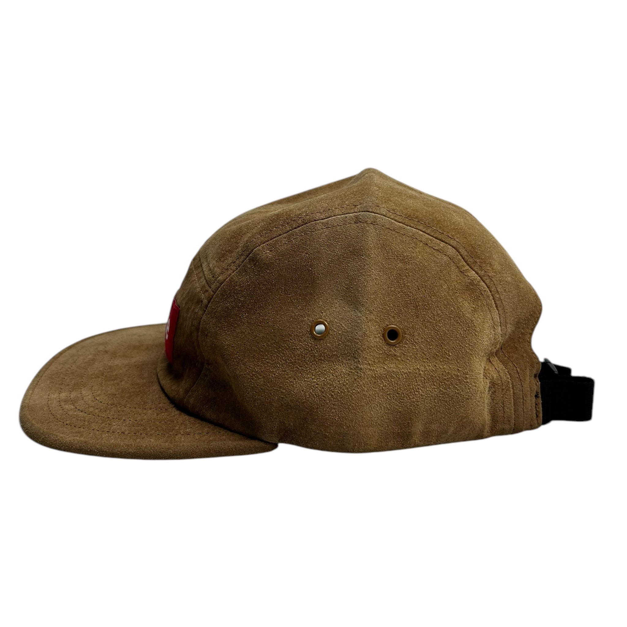 Supreme SS17 Suede Camp Cap Brown