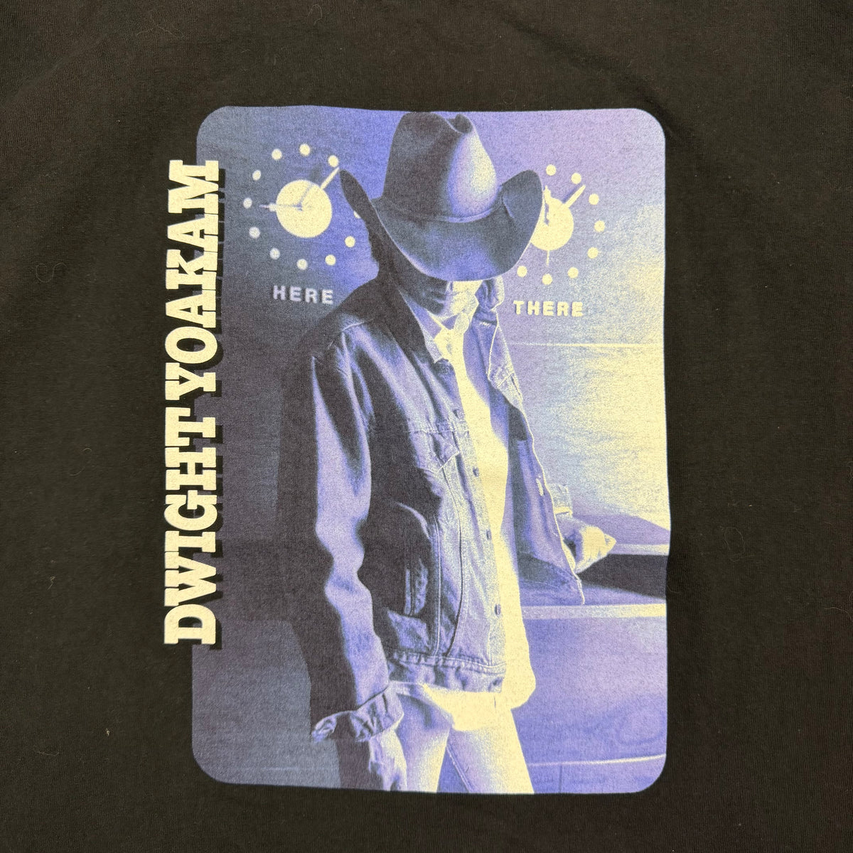 2002 Dwight Yoakam Honky Tonks & Rodeos Tour Tee Black