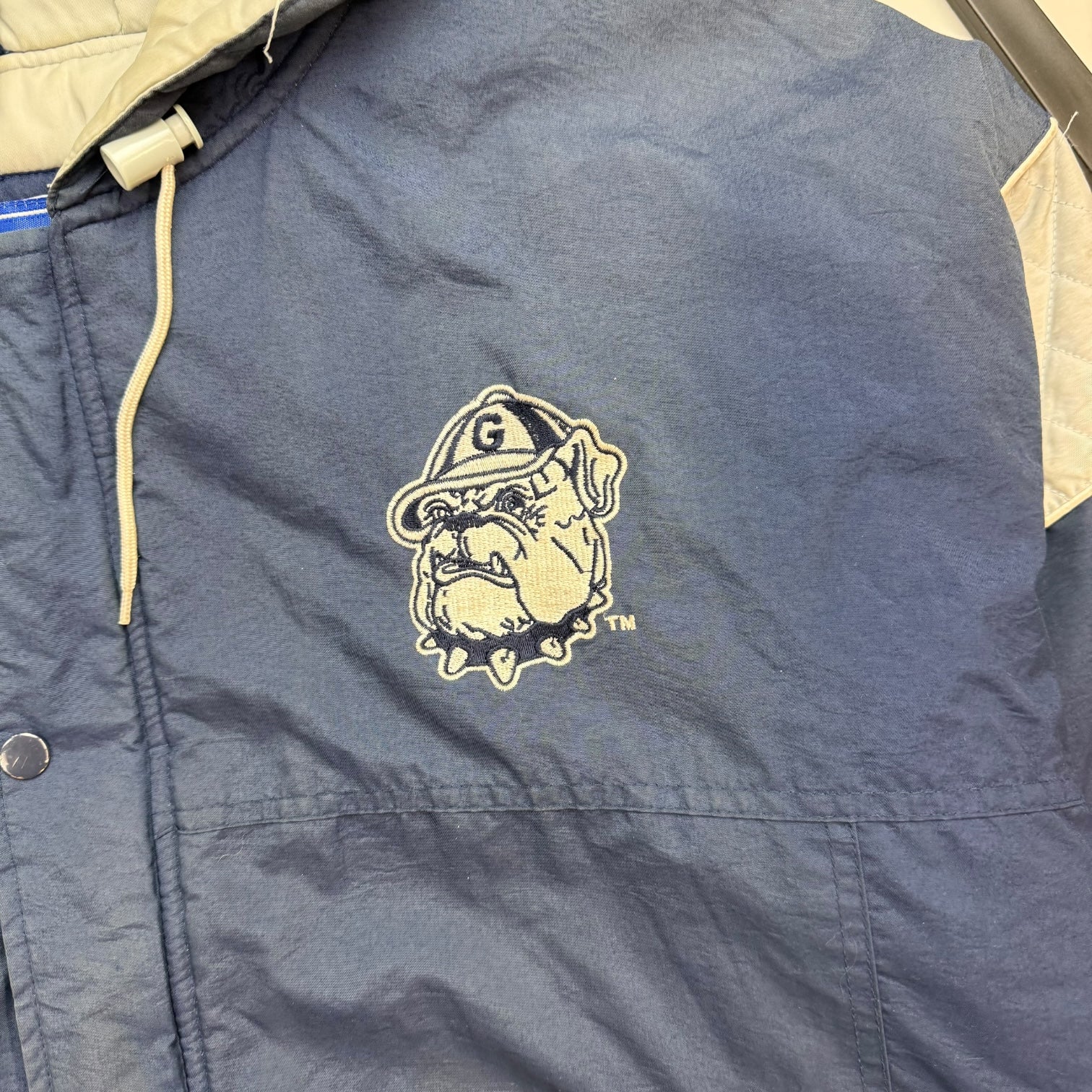 Vintage Starter Georgetown Hoyas Anorak Jacket Blue