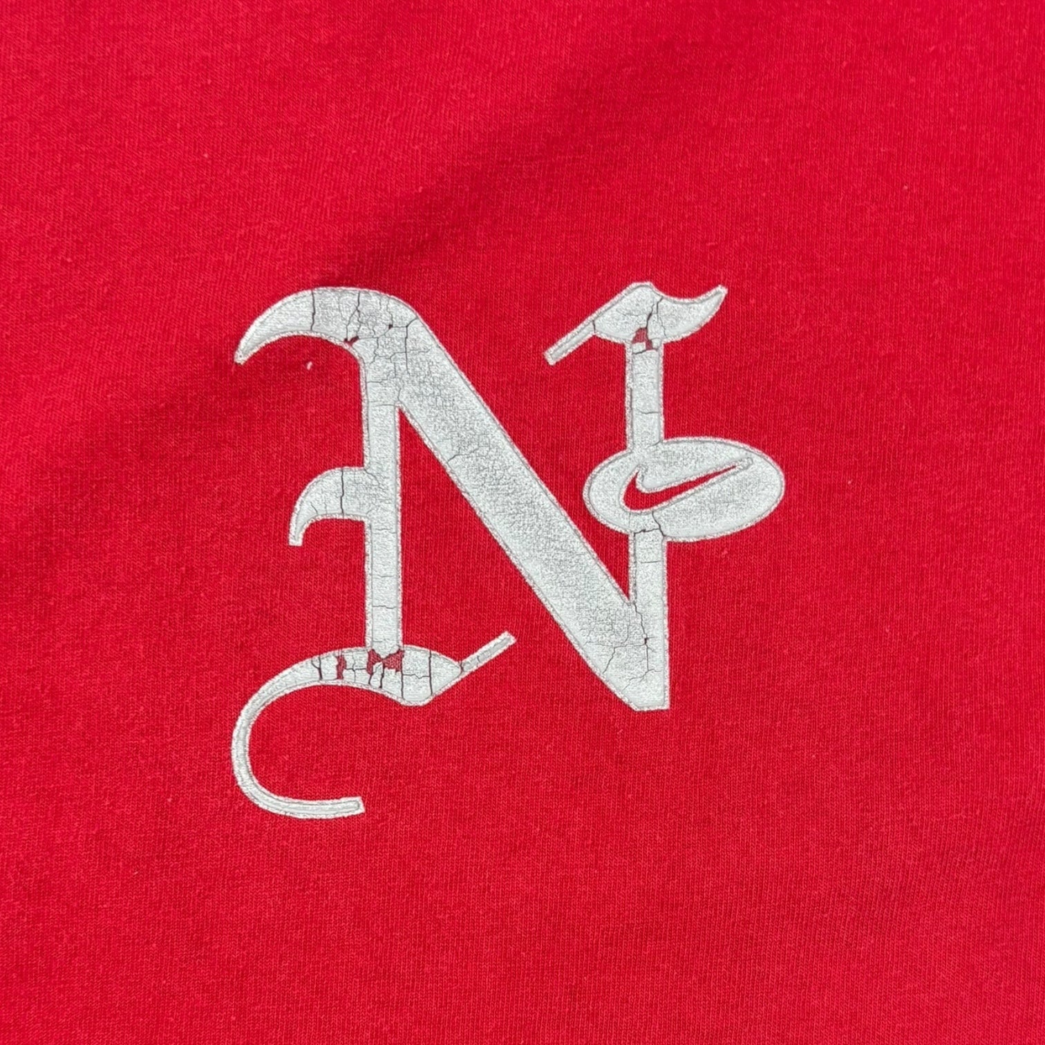 Vintage Nike Gothic Logo T-Shirt Red