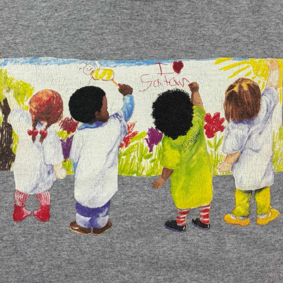 Supreme SS19 Kids Tee Heather Grey