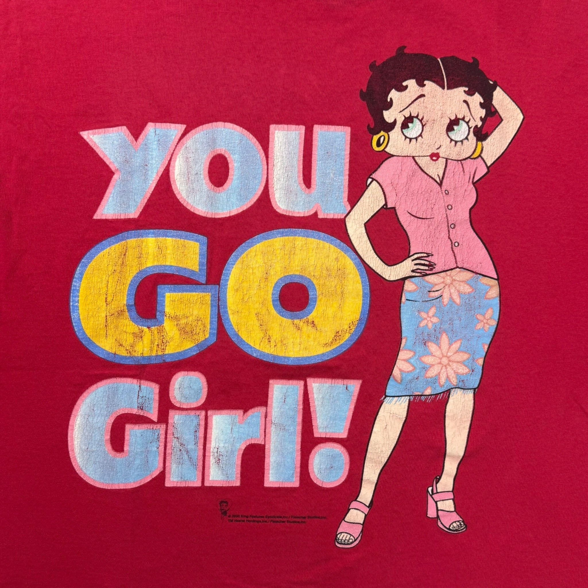 2000 Betty Boop “You Go Girl!” T-Shirt Red