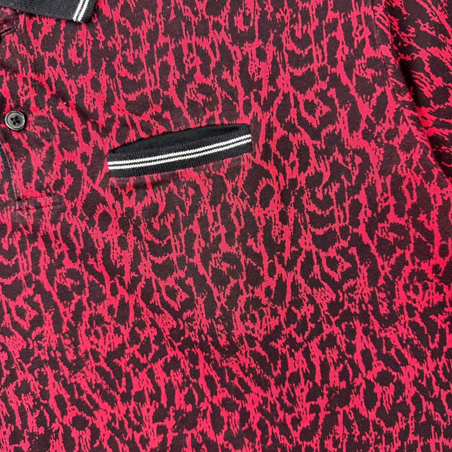 Supreme SS13 Leopard Polo Shirt Red