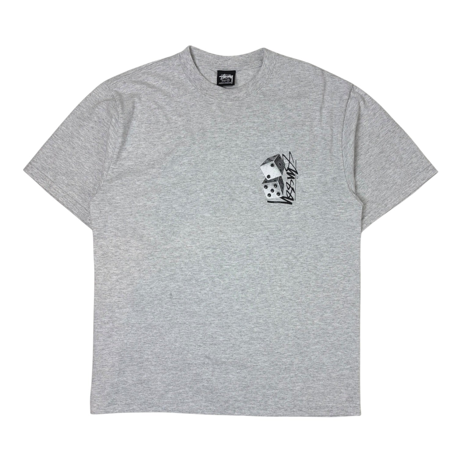 Stussy Tall Dice T-Shirt Grey