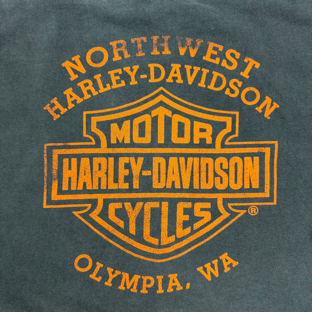 Vintage Harley Davidson Boar Olympia Tee Black