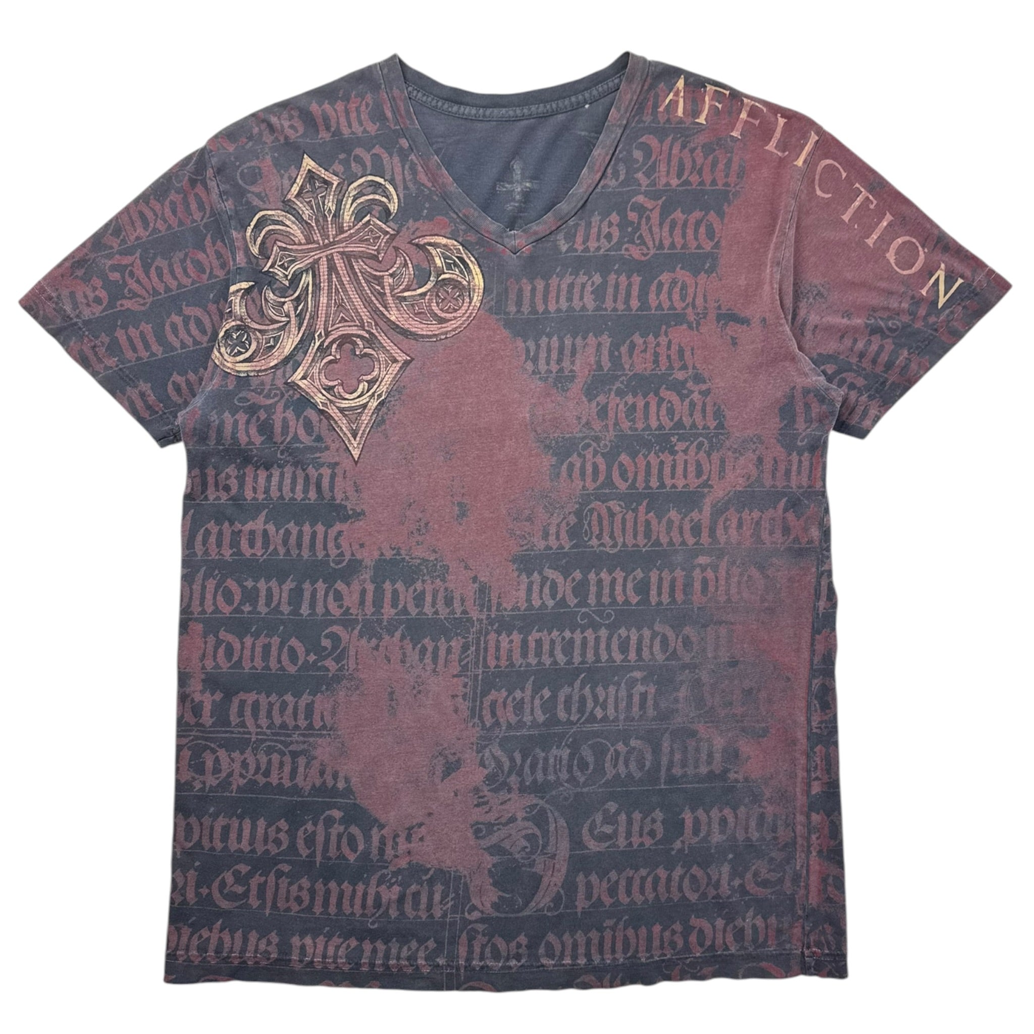 Vintage Affliction Reversible Cyber Angel Wings Emo T-Shirt