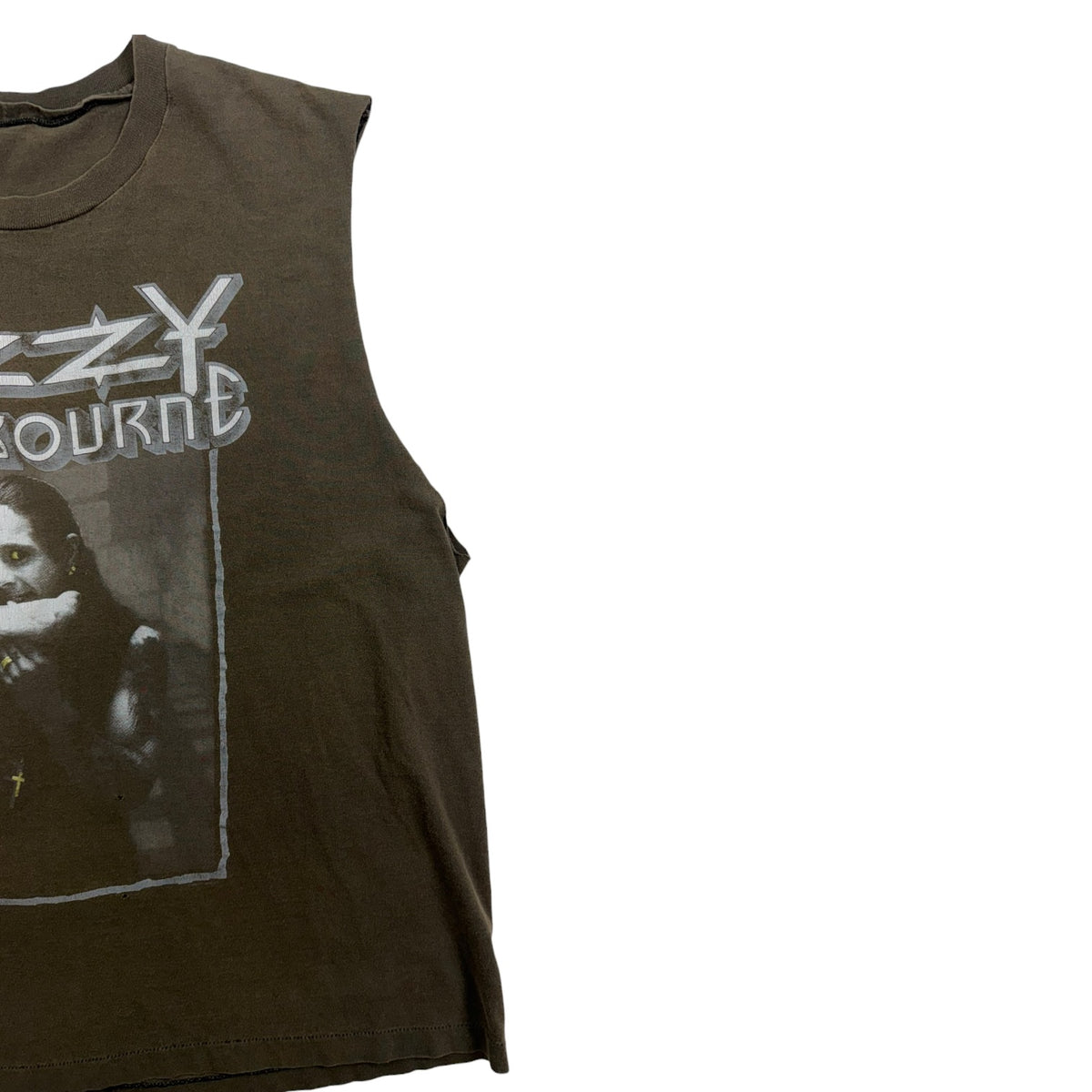 Vintage Ozzy Osbourne 'Bloody Show' Chopped Tank Top Black