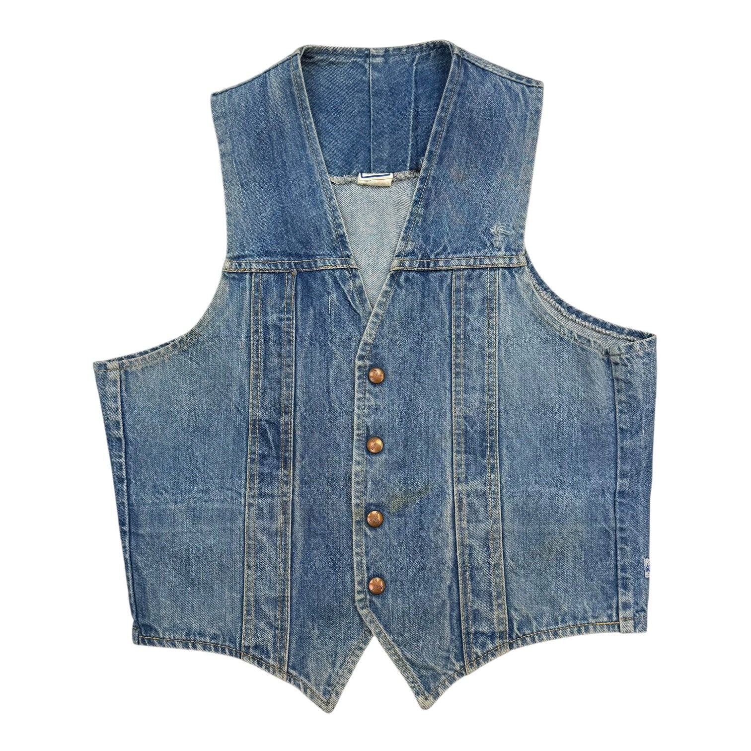(W) Vintage GWG Denim Vest Medium Wash