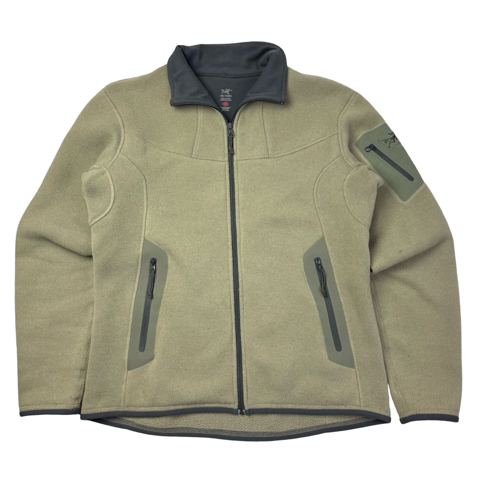 (W) Arc’teryx Polartec Covert Full-Zip Jacket Khaki