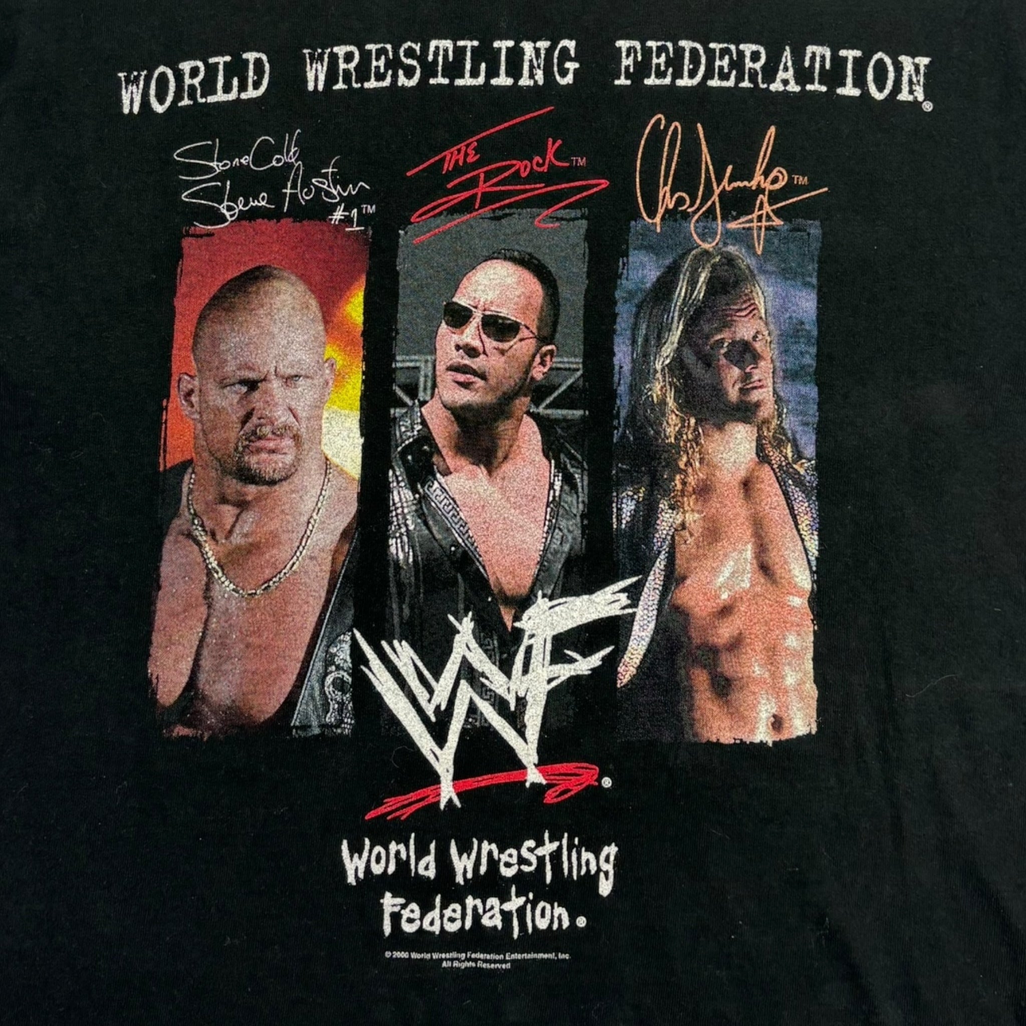 2000 WWF Stone/Rock/Jericho T-Shirt