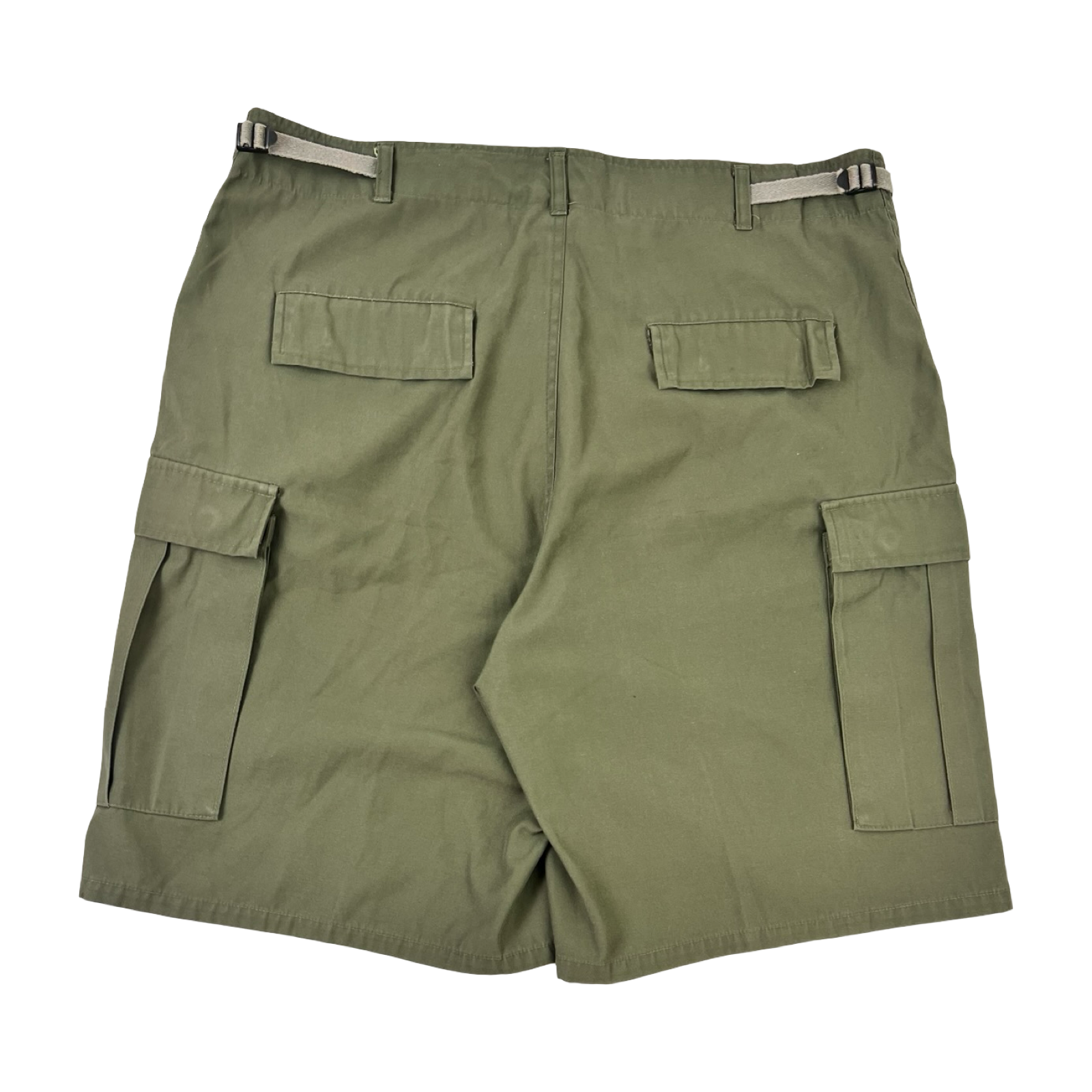 Vintage Cargo Pocket Olive Green Shorts