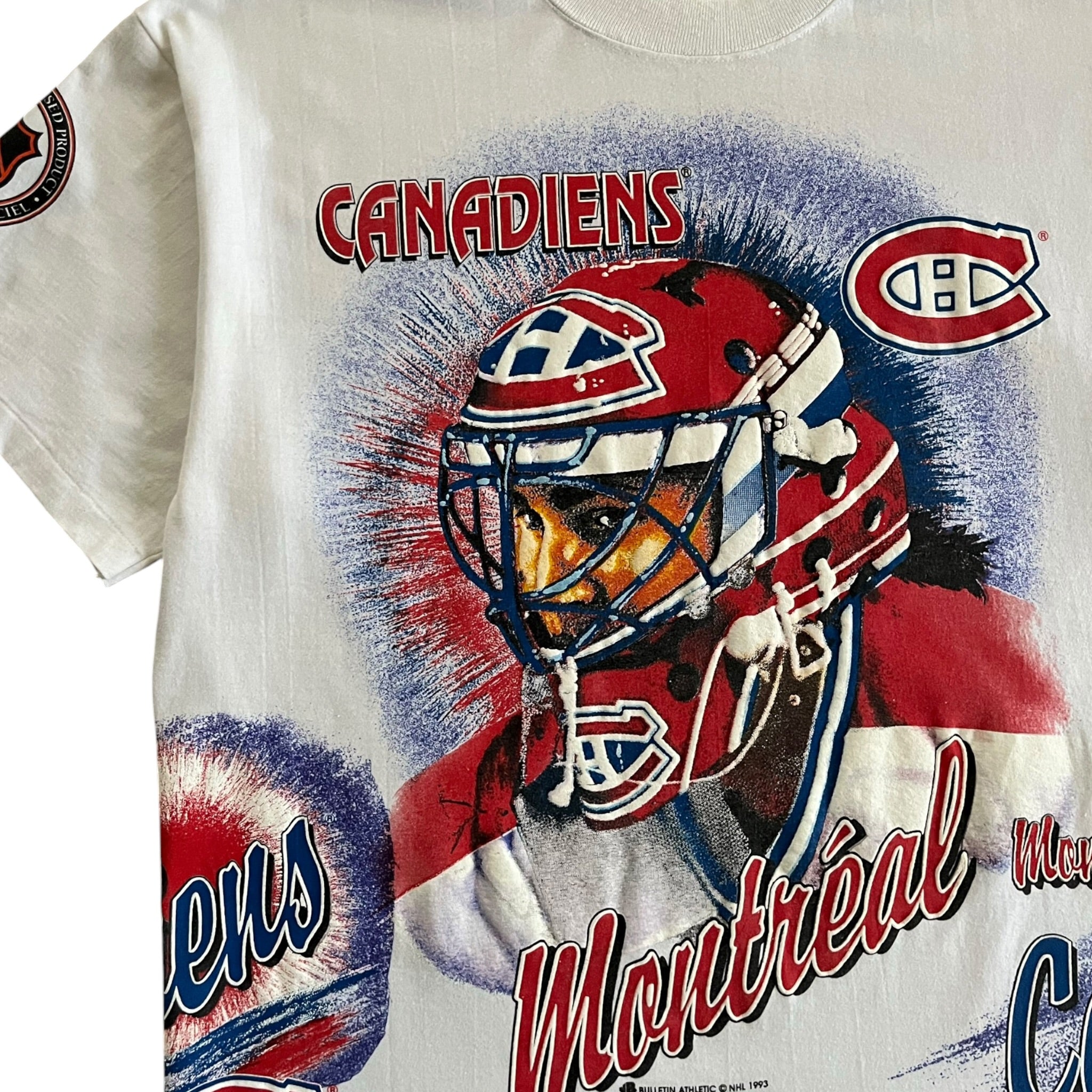1993 Montreal Canadiens Bulletin Athletic AOP T-Shirt