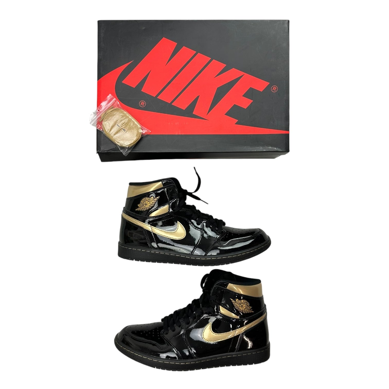 Jordan 1 Retro High Black Metallic Gold (2020) (Used)