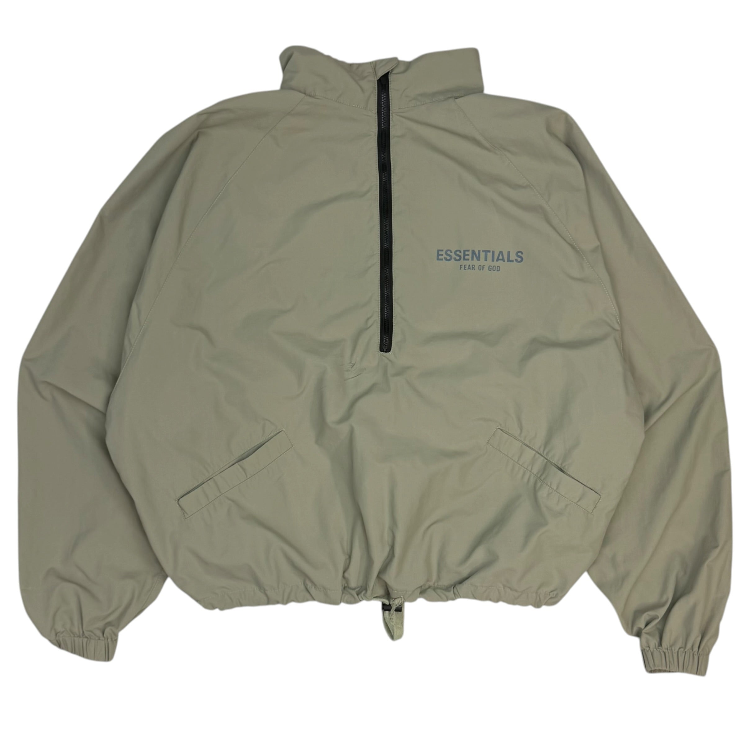 Fear Of God Essentials Half Zip Track Jacket Tan