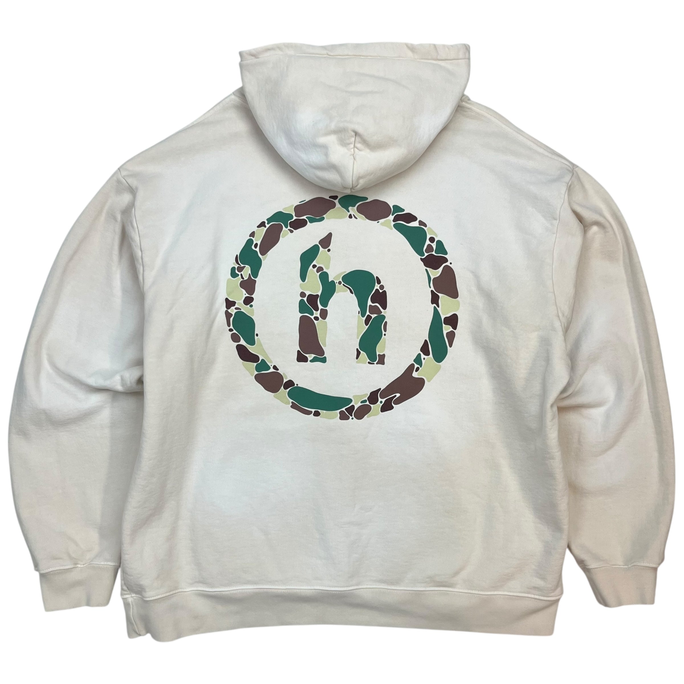 Hidden NY H Logo Cloud Camo Hoodie Cream/White