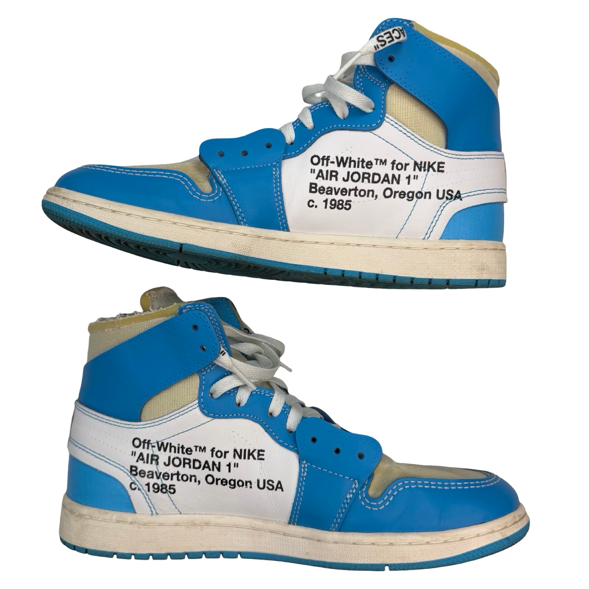 Jordan 1 High Off-White UNC (Used)