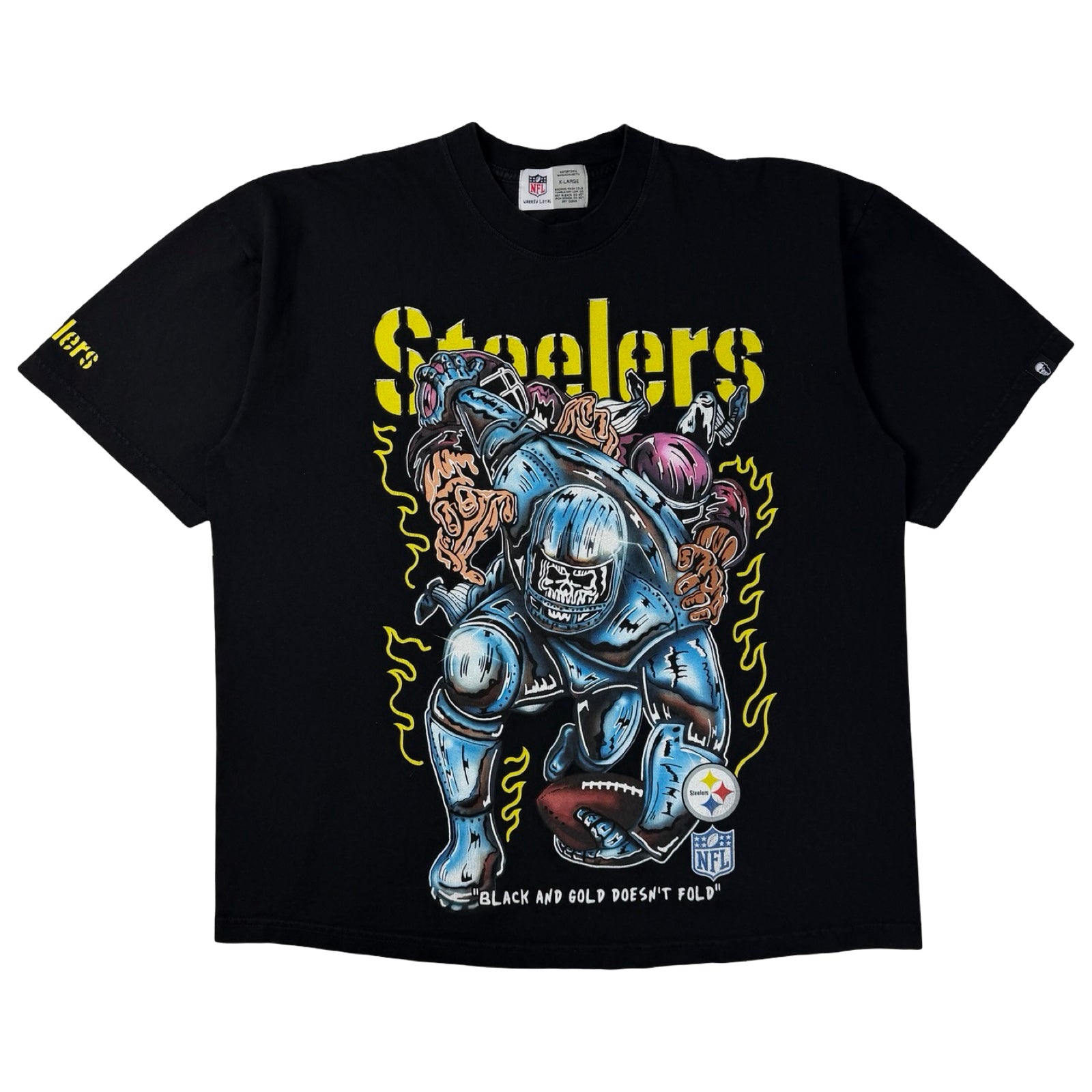 Warren Lotas Steelers Charge T-Shirt Black