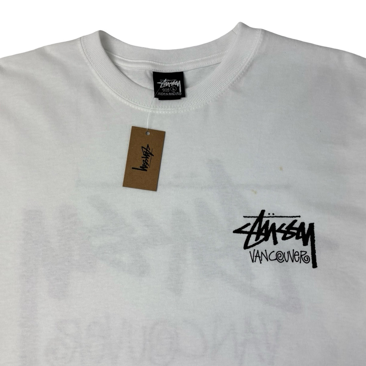 Stussy Stock Vancouver L/S Tee White