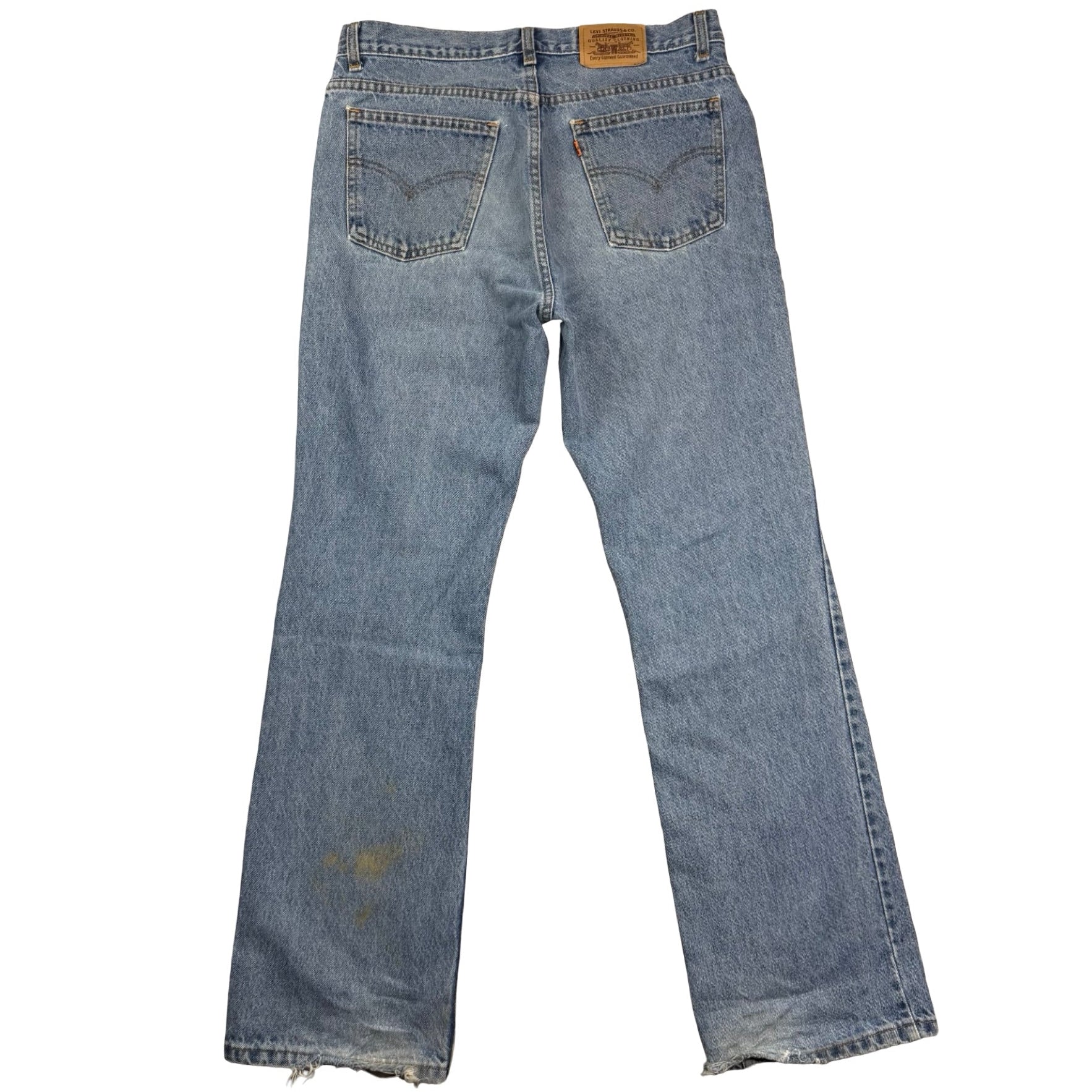 Vintage Levi’s 506 Flared Light Wash Orange Tab Denim Jeans Blue