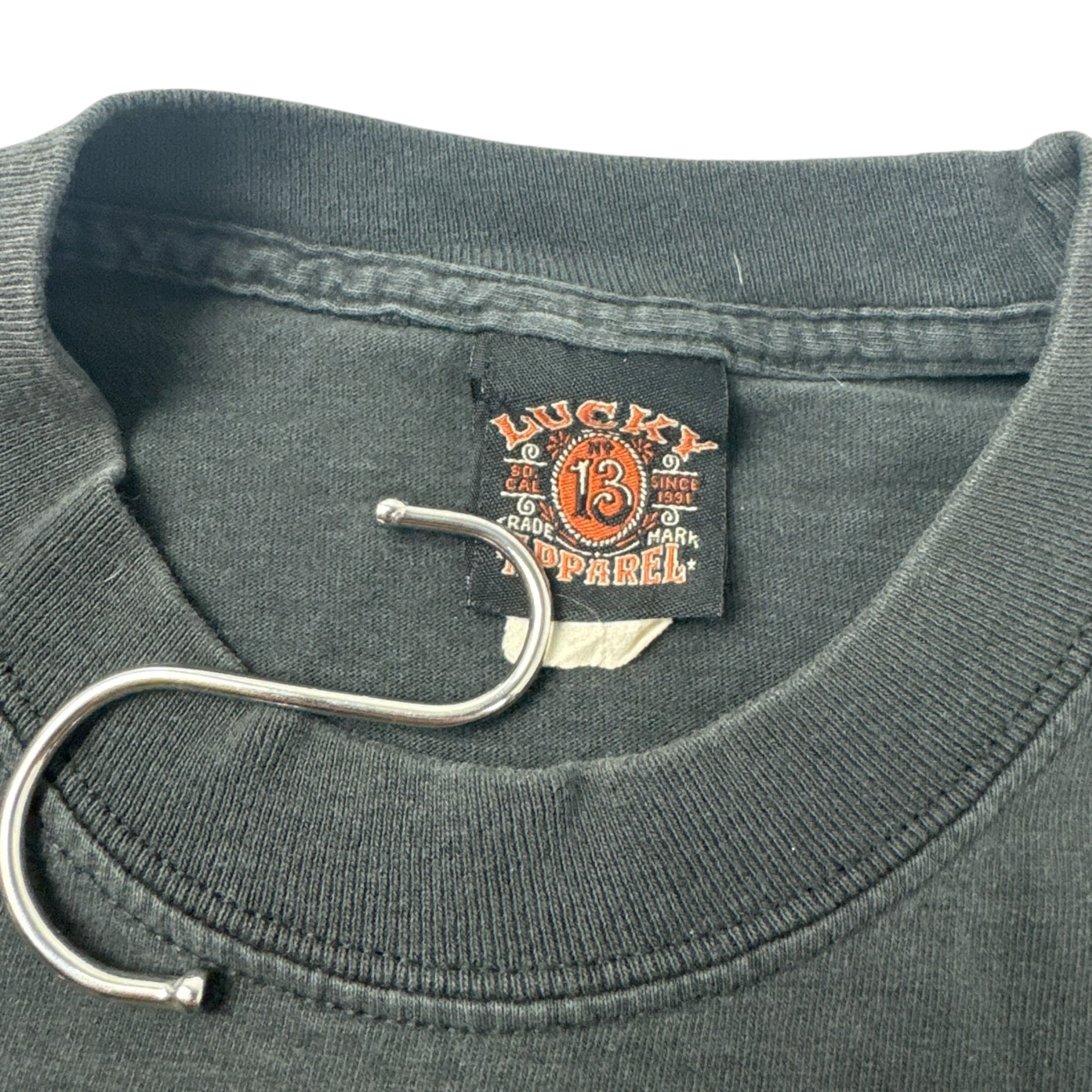 Vintage Y2K Lucky 13 Pin Up Nurse T-Shirt Faded