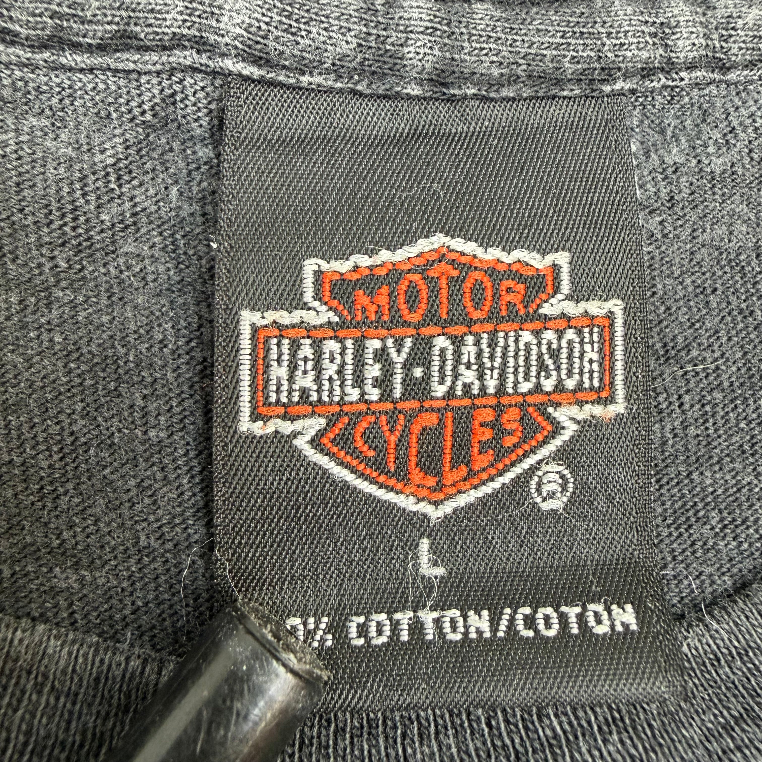 2000 Harley Davidson Justified Pride Tee Faded Black