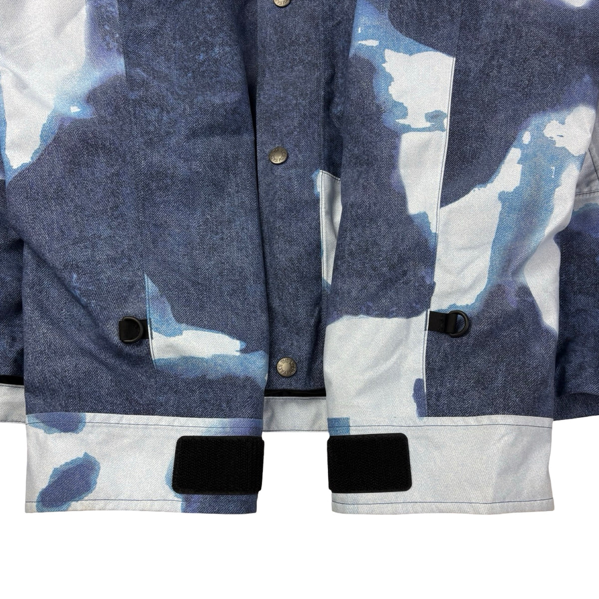 Supreme x The North Face Bleached Denim-Print Mountain Jacket