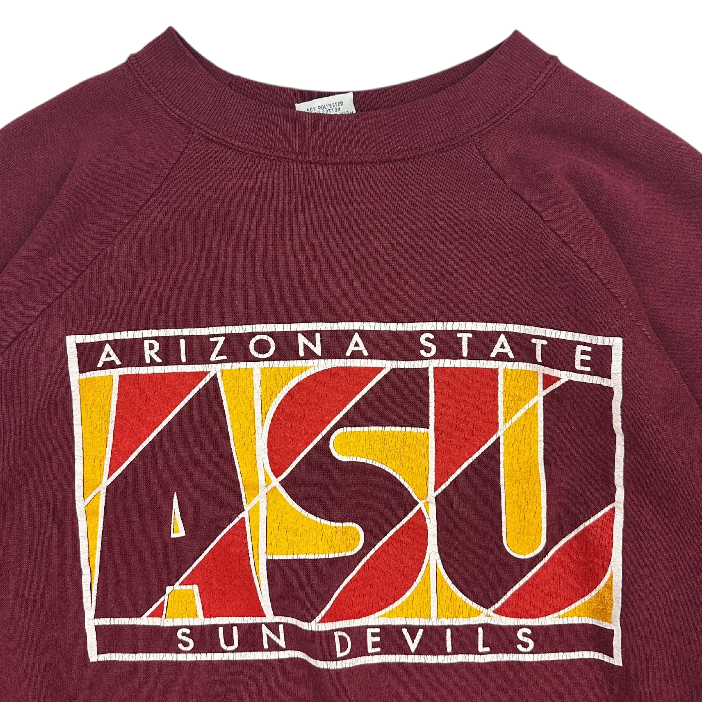 Vintage Arizona State University Sun Devils Crewneck Burgundy
