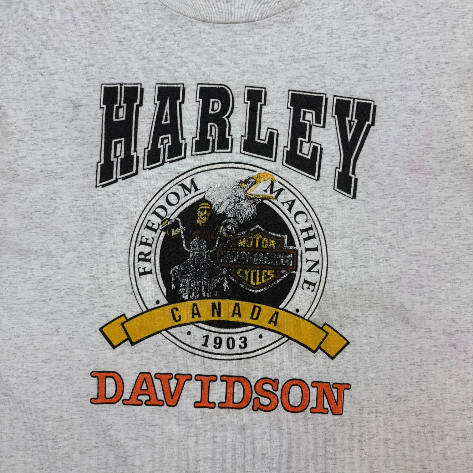 Vintage Harley Davidson Canada Tee Grey