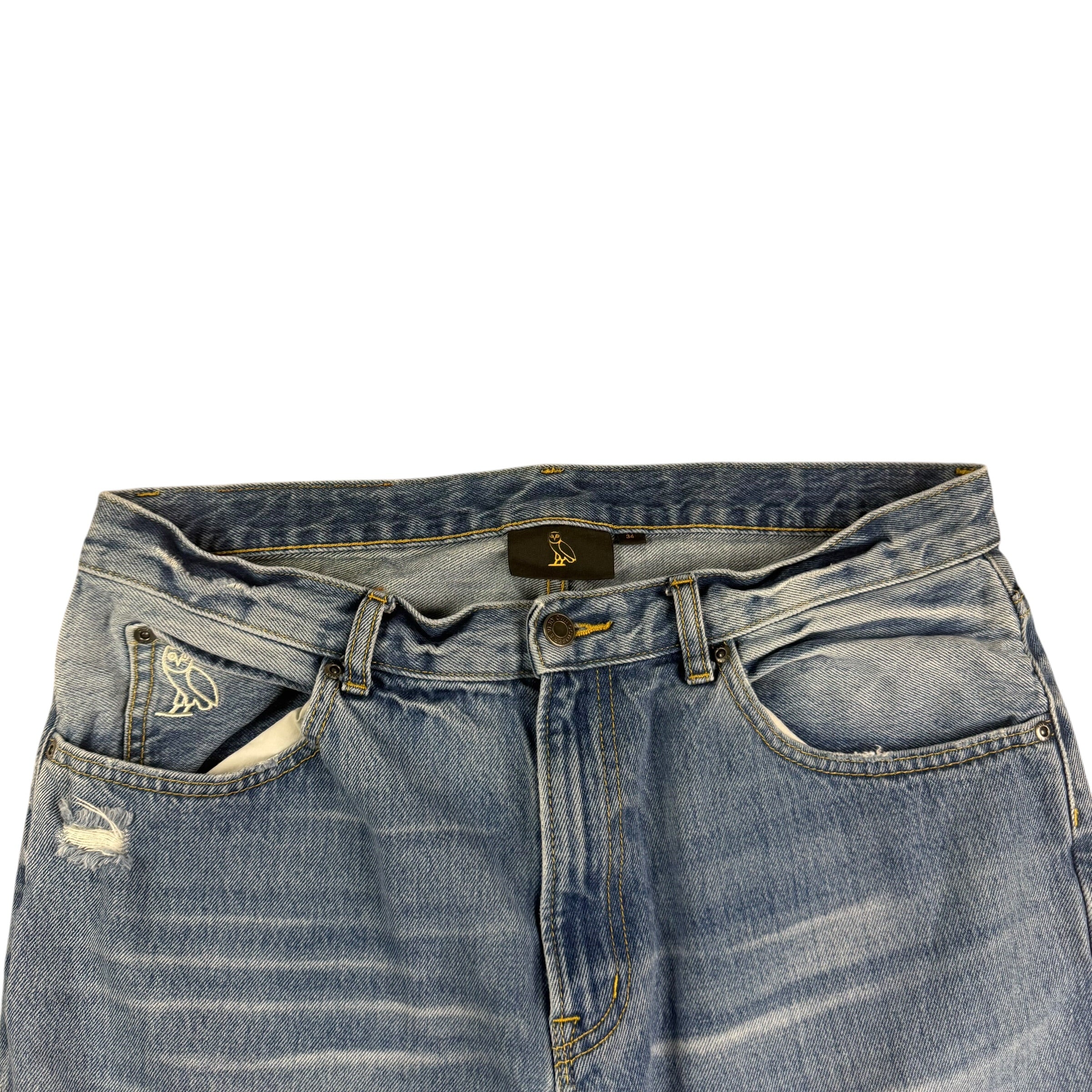 OVO Light Wash Denim Jeans Blue