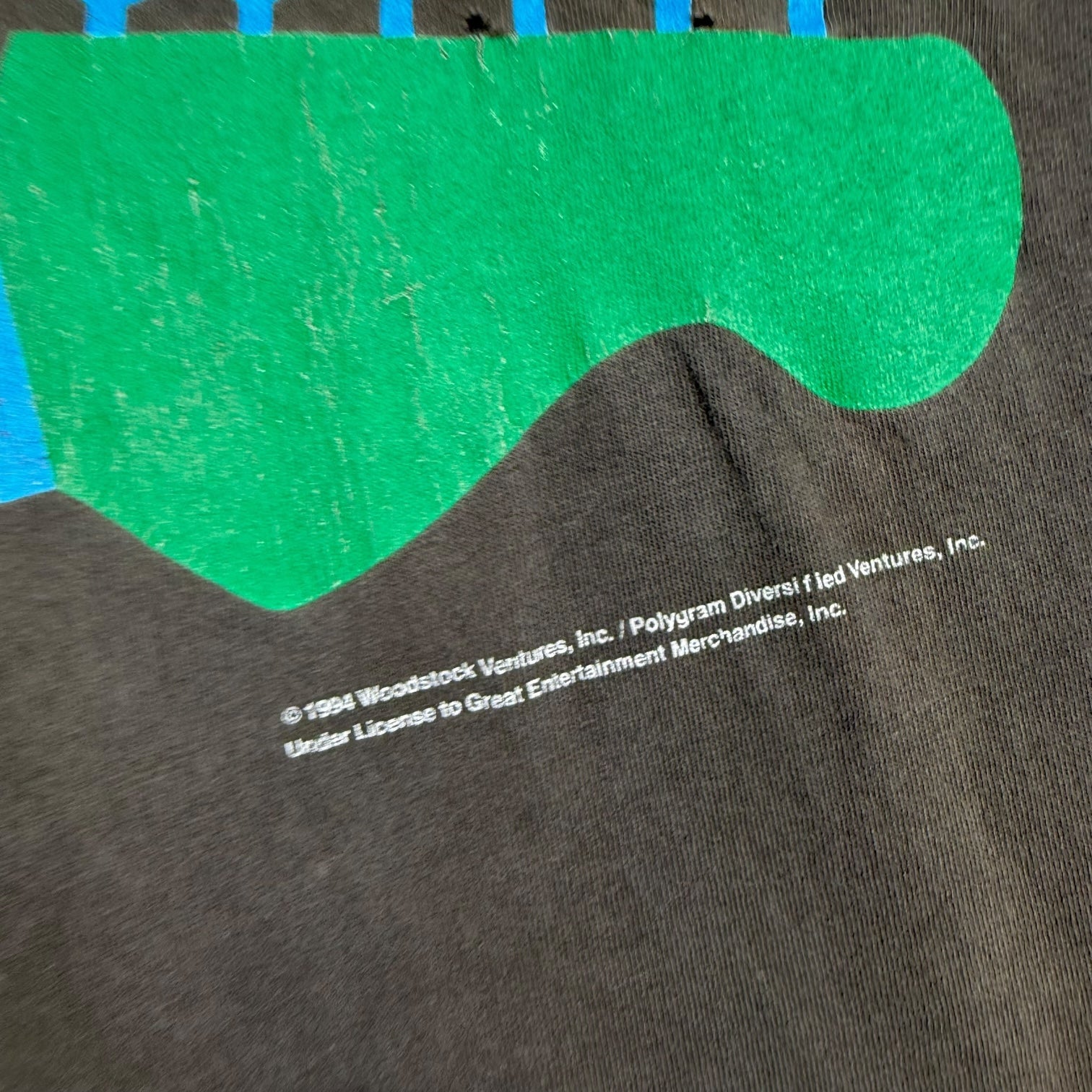 1994 Woodstock Festival Tee Faded Black