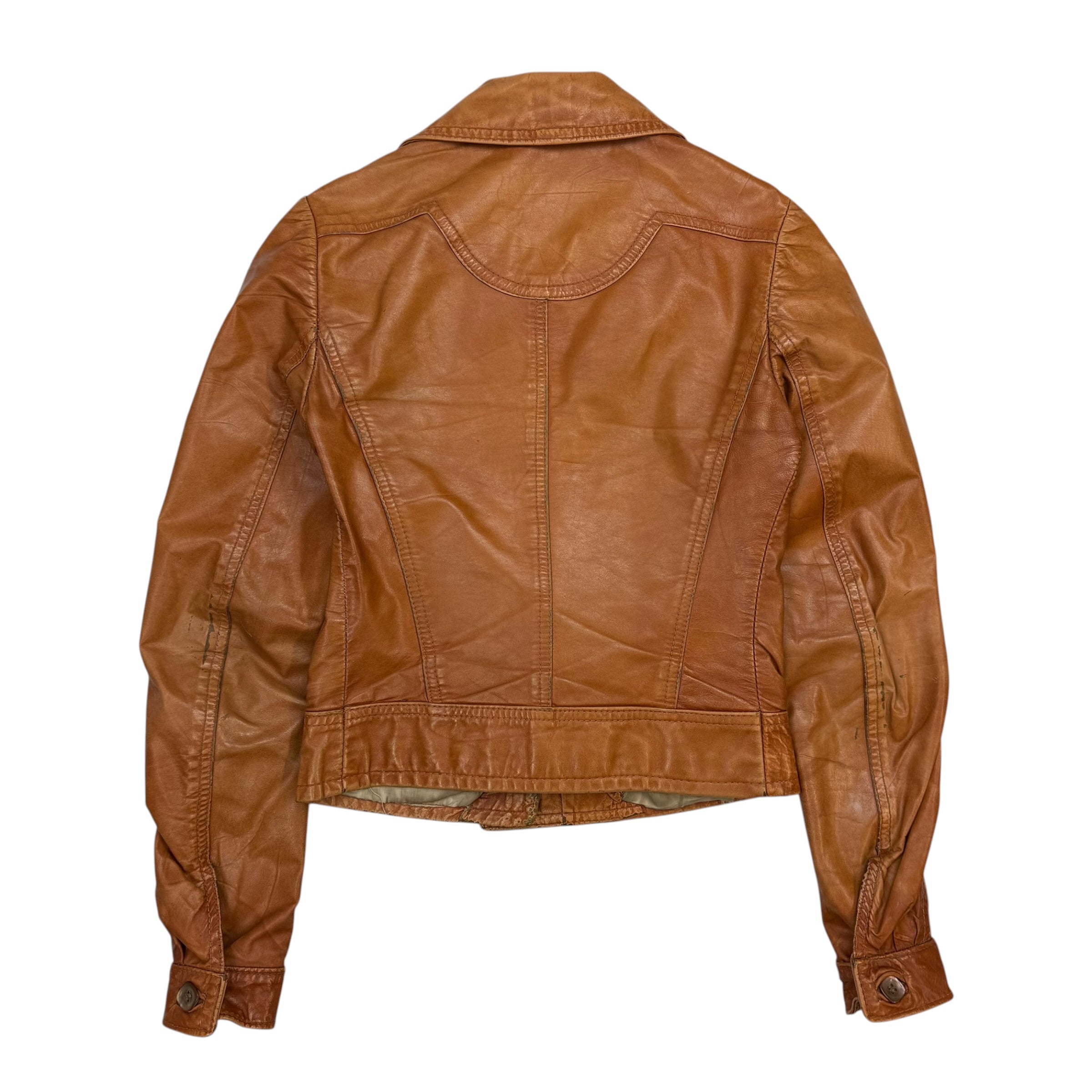 (W) Montreal Leather Garments Jacket Brown