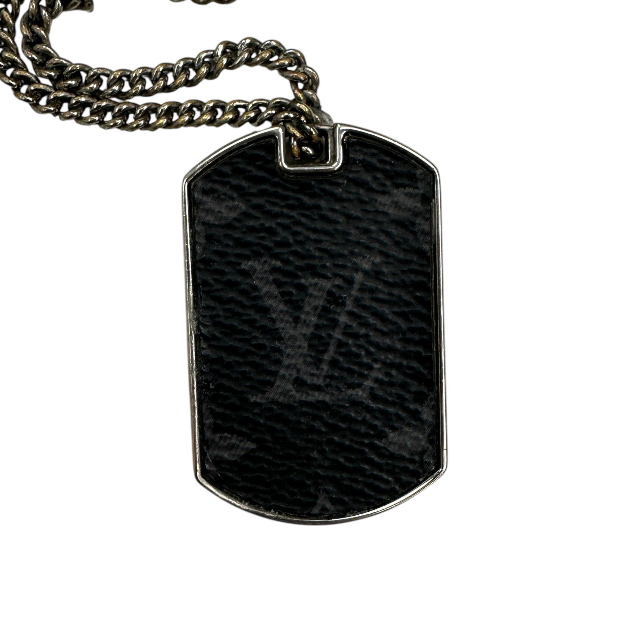 Louis Vuitton Dog Tag Monogram Necklace