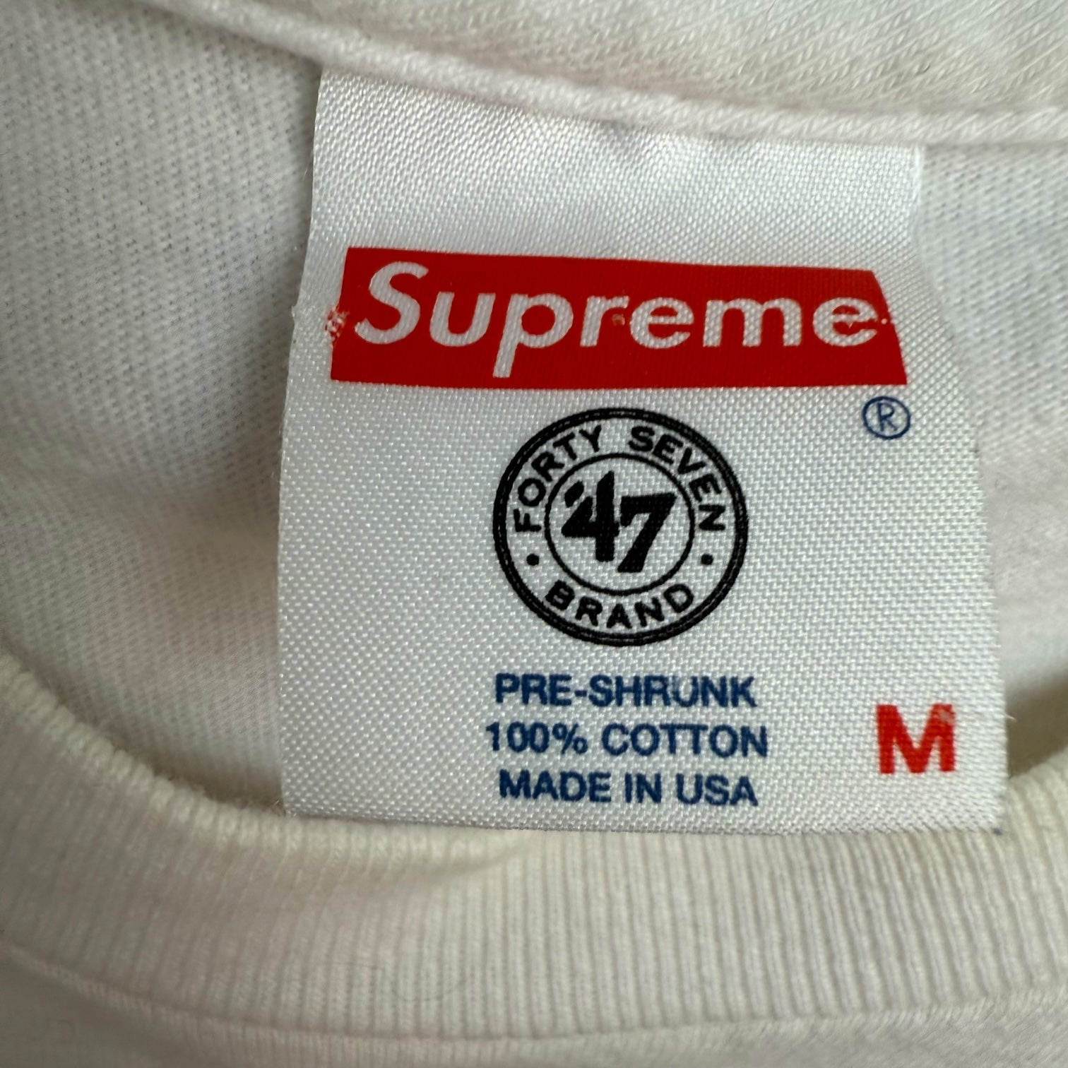 Supreme New York Yankees Box Logo Tee White