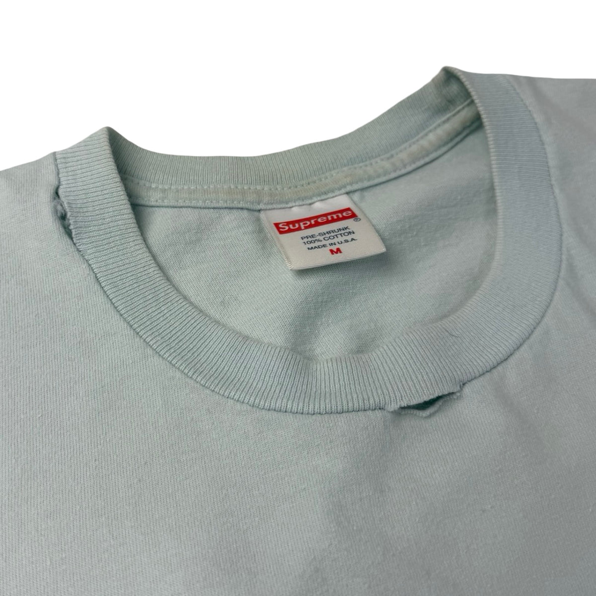 Supreme Ralph Steadman Box Logo Tee Pale Blue