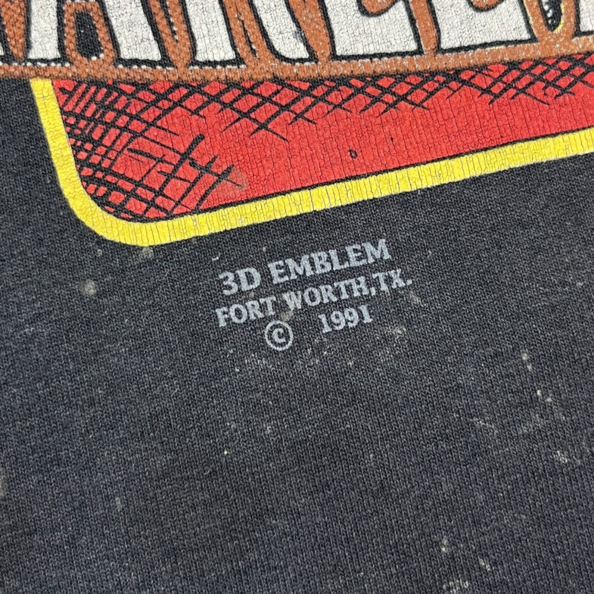 1991 3D Emblem Flying Eagle Harley Davidson T-Shirt