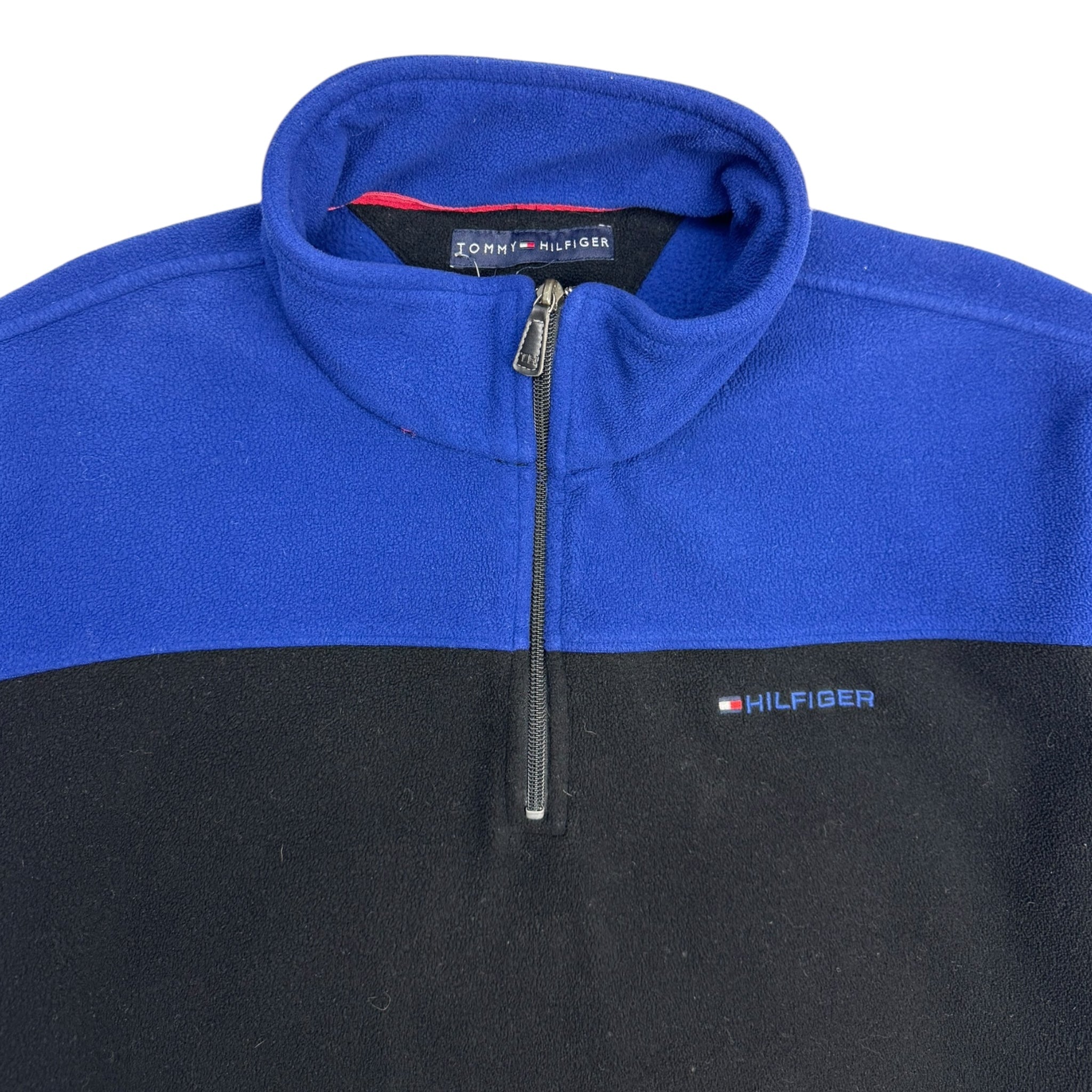 2005 Tommy Hilfiger Quarter Zip Fleece Black/Blue