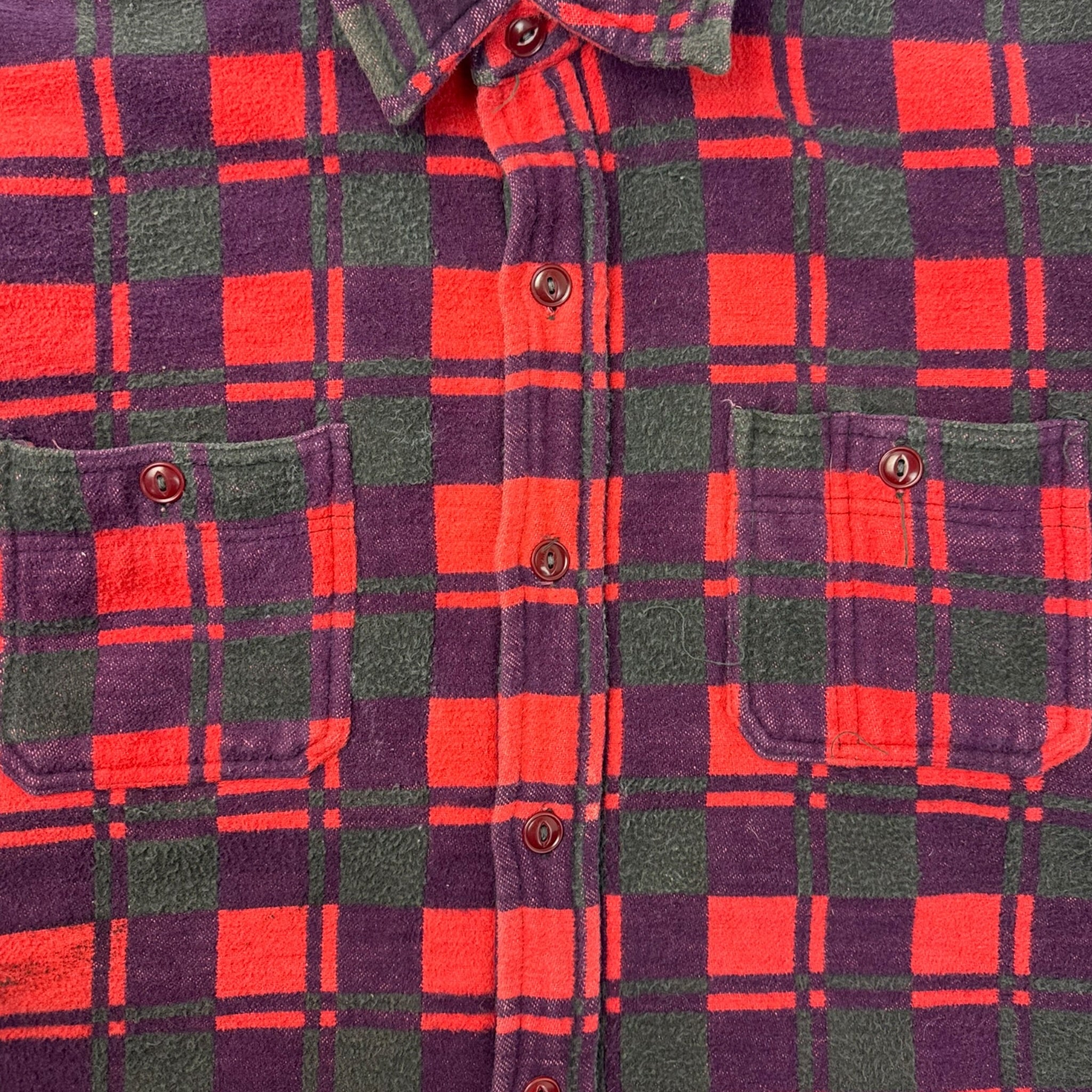 Vintage Champion Flannel Button Up Shirt