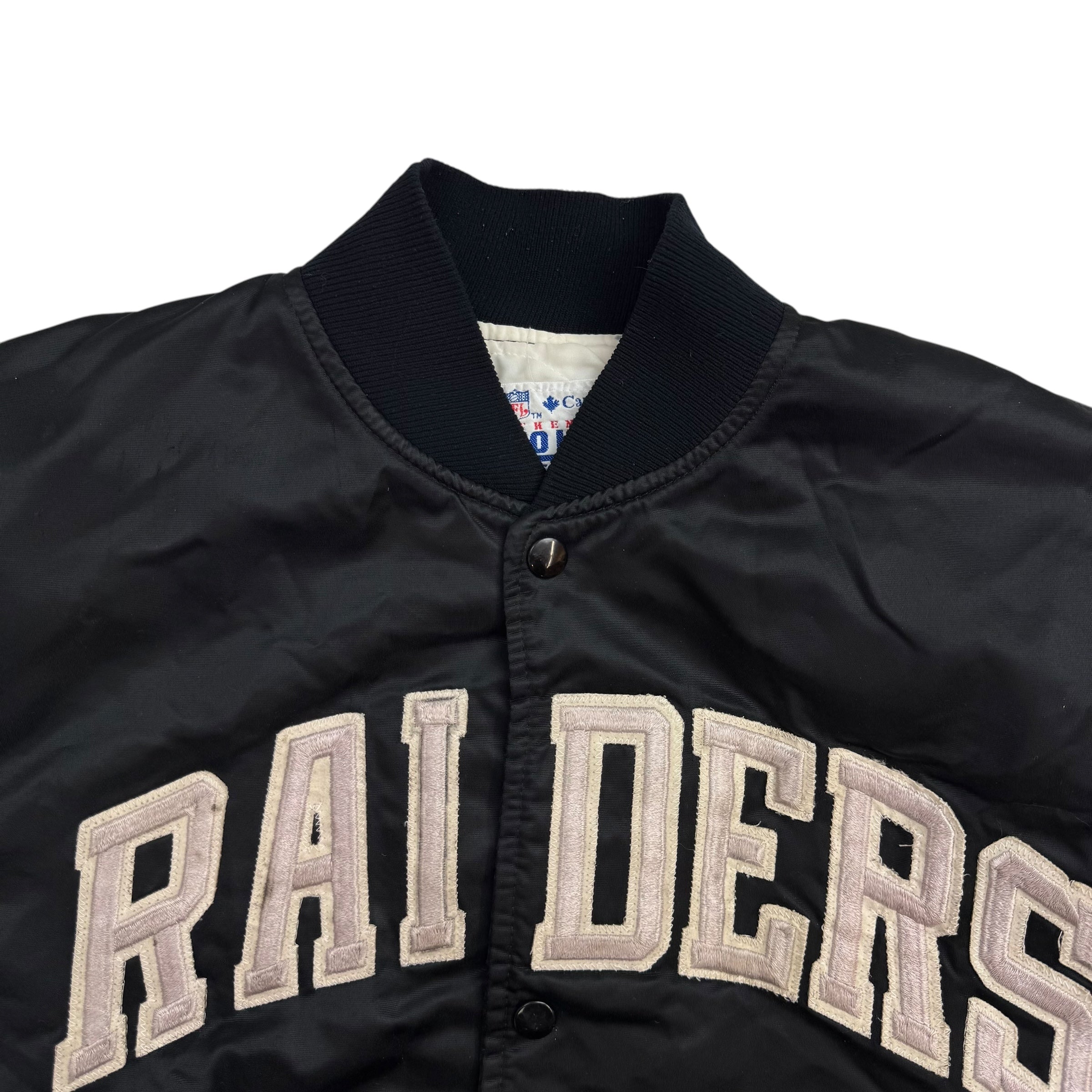 Vintage Raiders Bomber Jacket Black