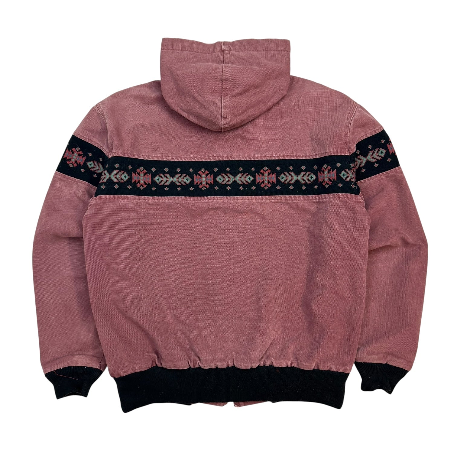 Vintage Carhartt Aztec Active Jacket Faded Maroon