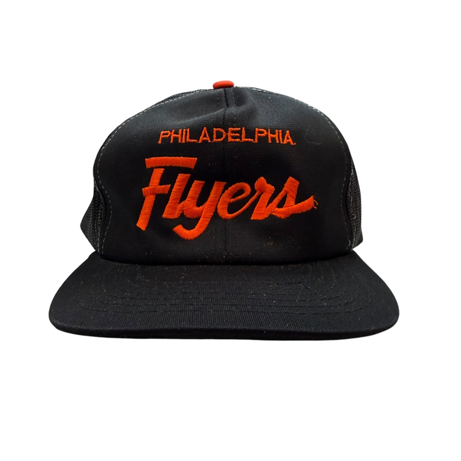 Vintage Philadelphia Flyers Mesh Trucker Hat Black