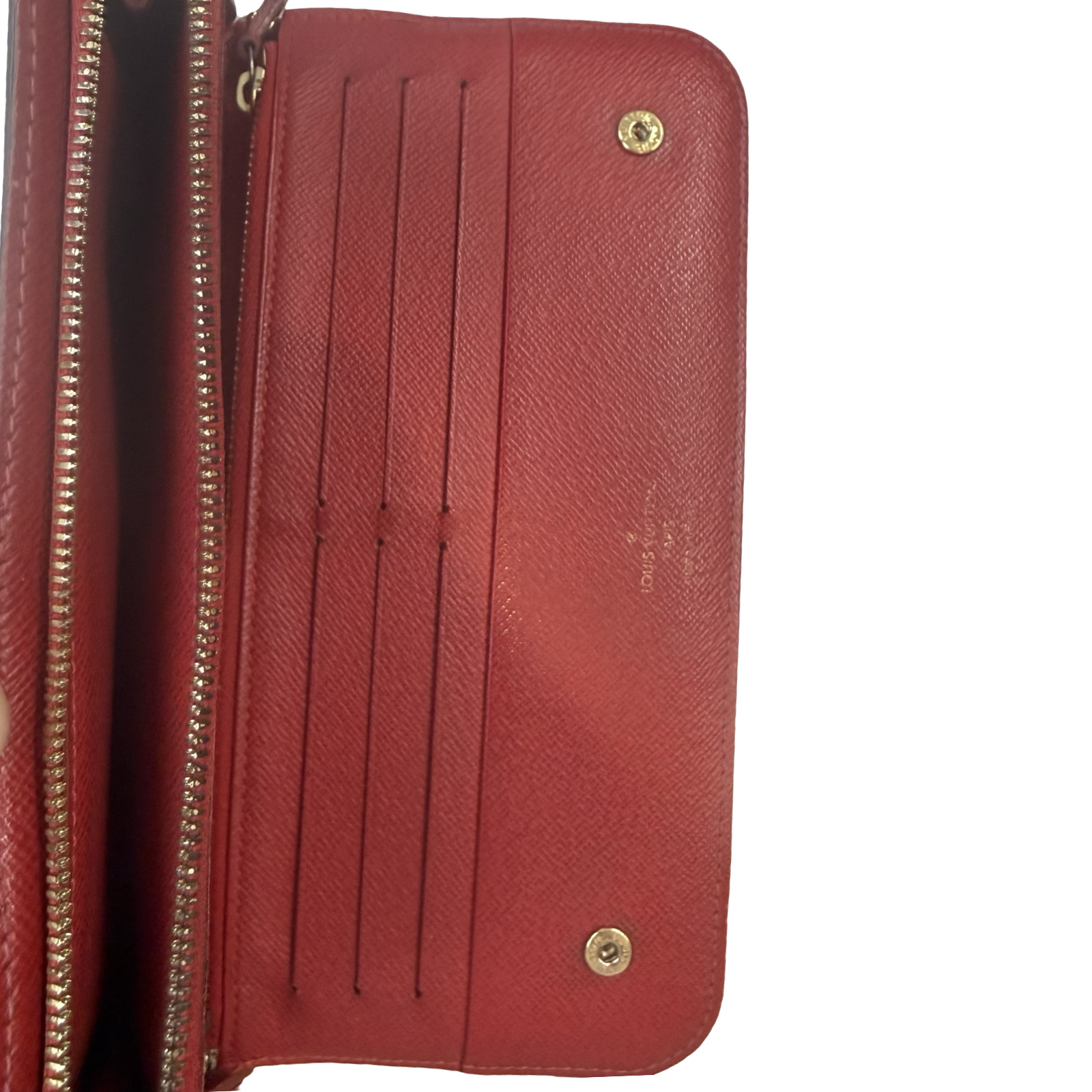 (W) Louis Vuitton Clémence Wallet Damier Ebene