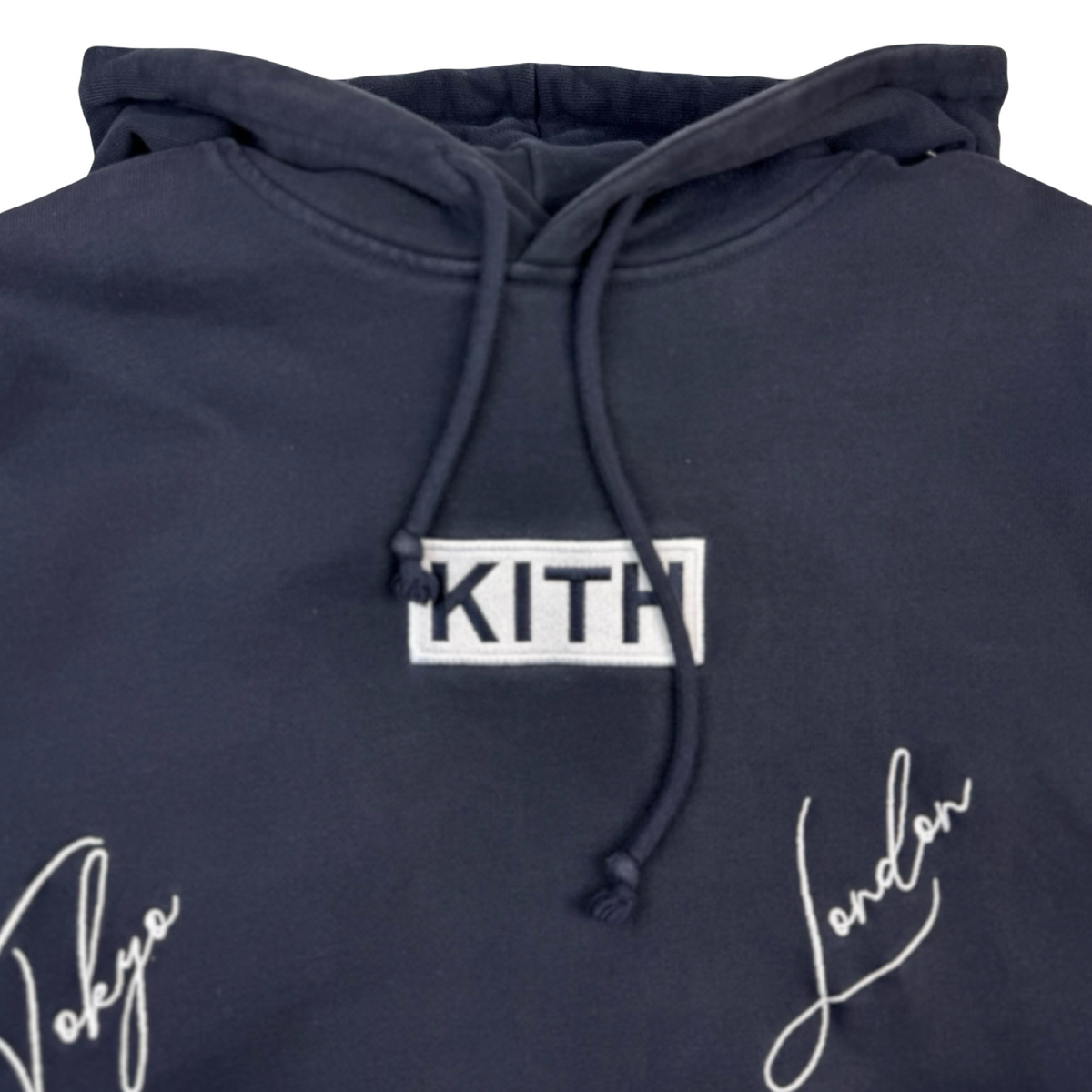 Kith City Script Hoodie Dark Navy