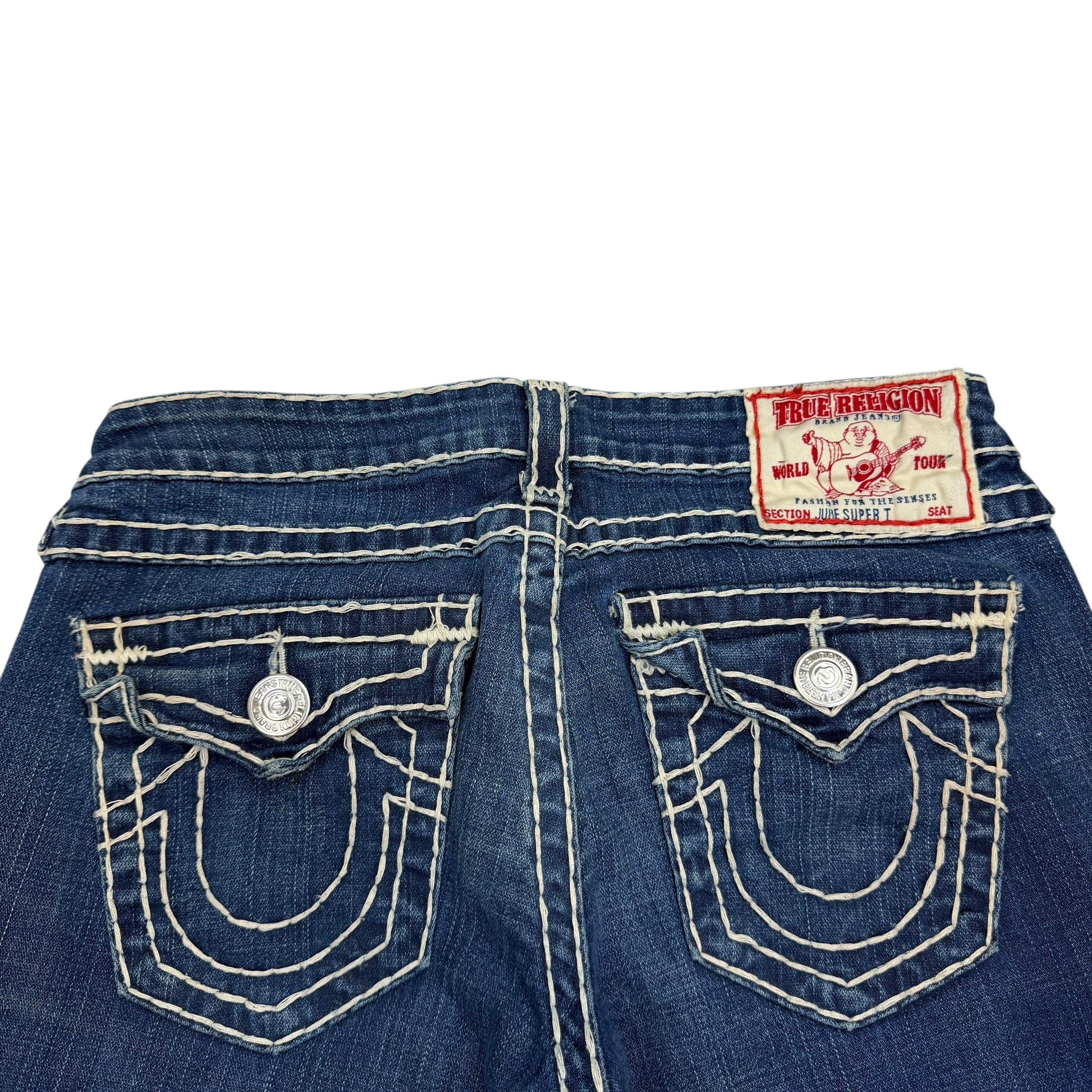 (W) Vintage True Religion Julie Super T Jeans Blue
