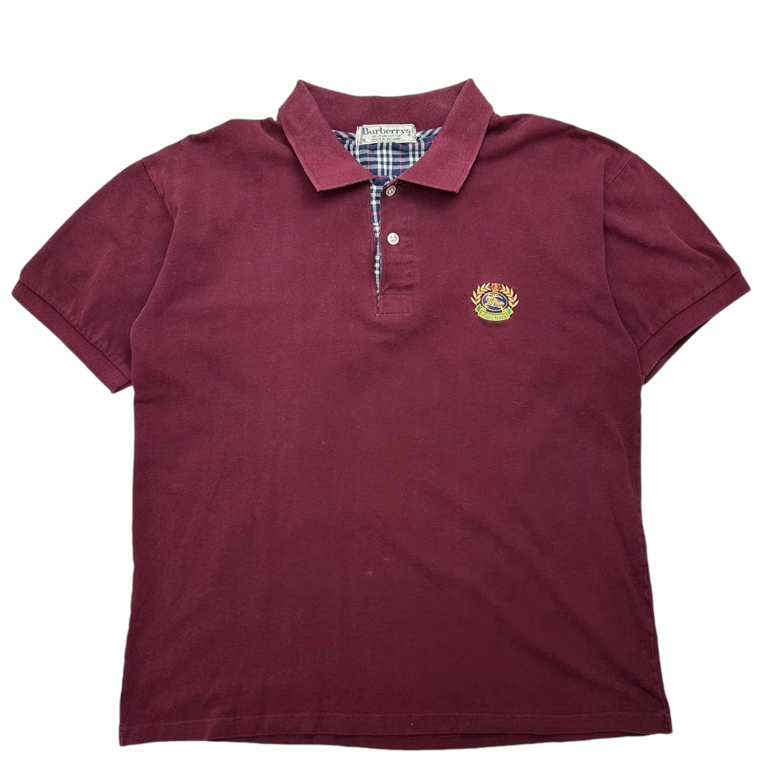 Burberry Polo Shirt Burgandy