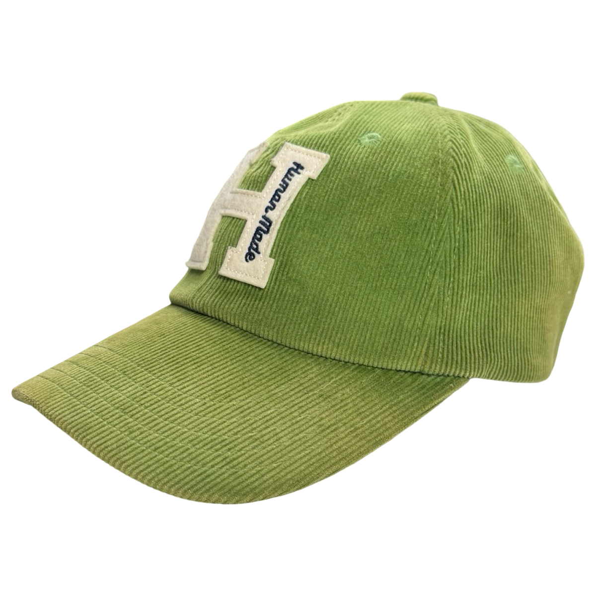Human Made Embroidered Corduroy  Hat Green