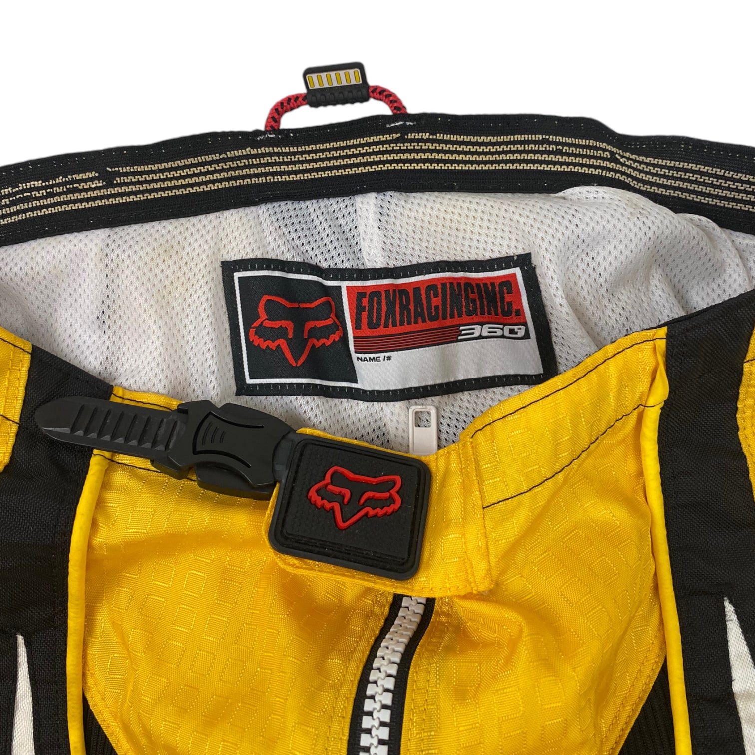 Vintage Fox Racing Motocross Pants Yellow