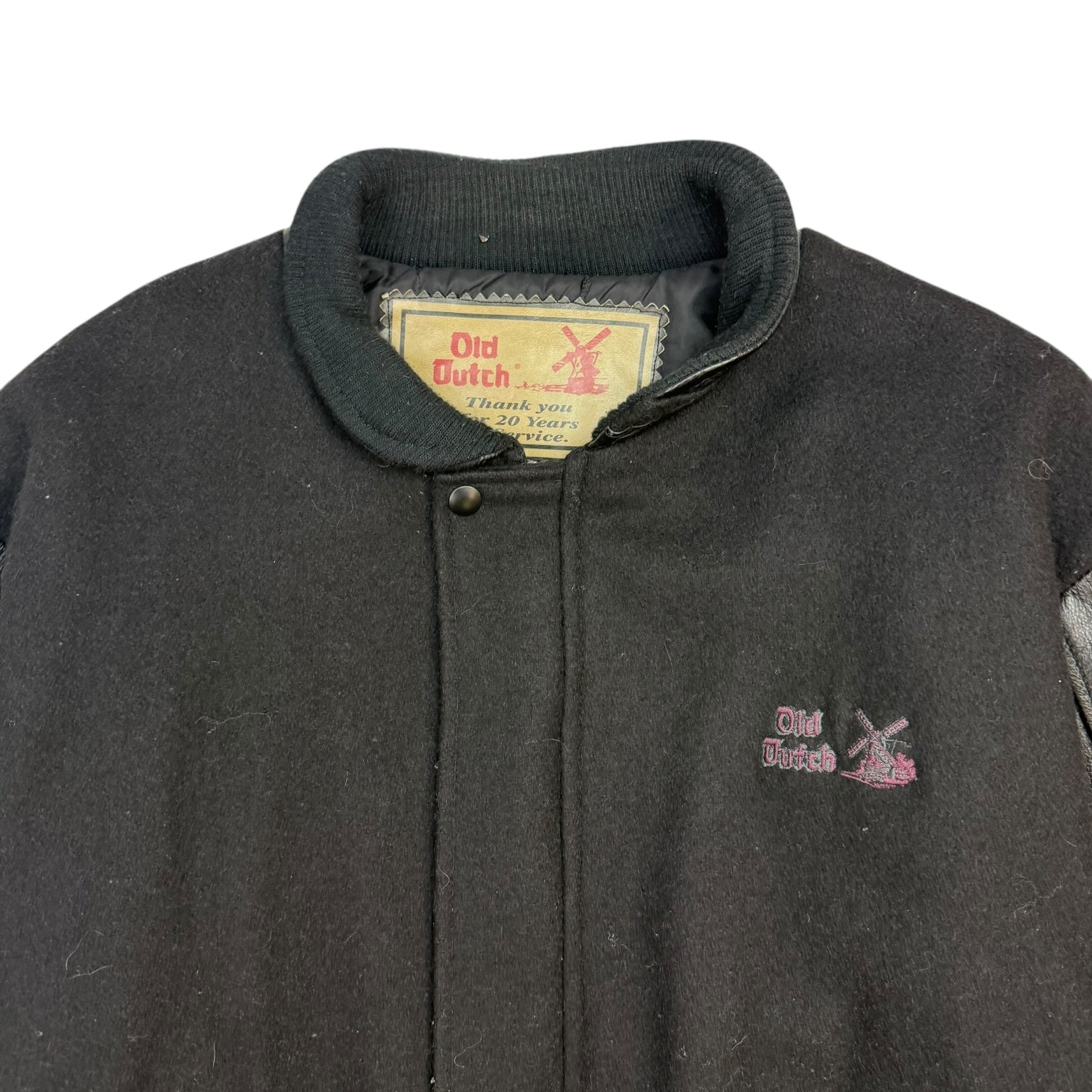 Vintage Old Dutch Chips Leather Jacket